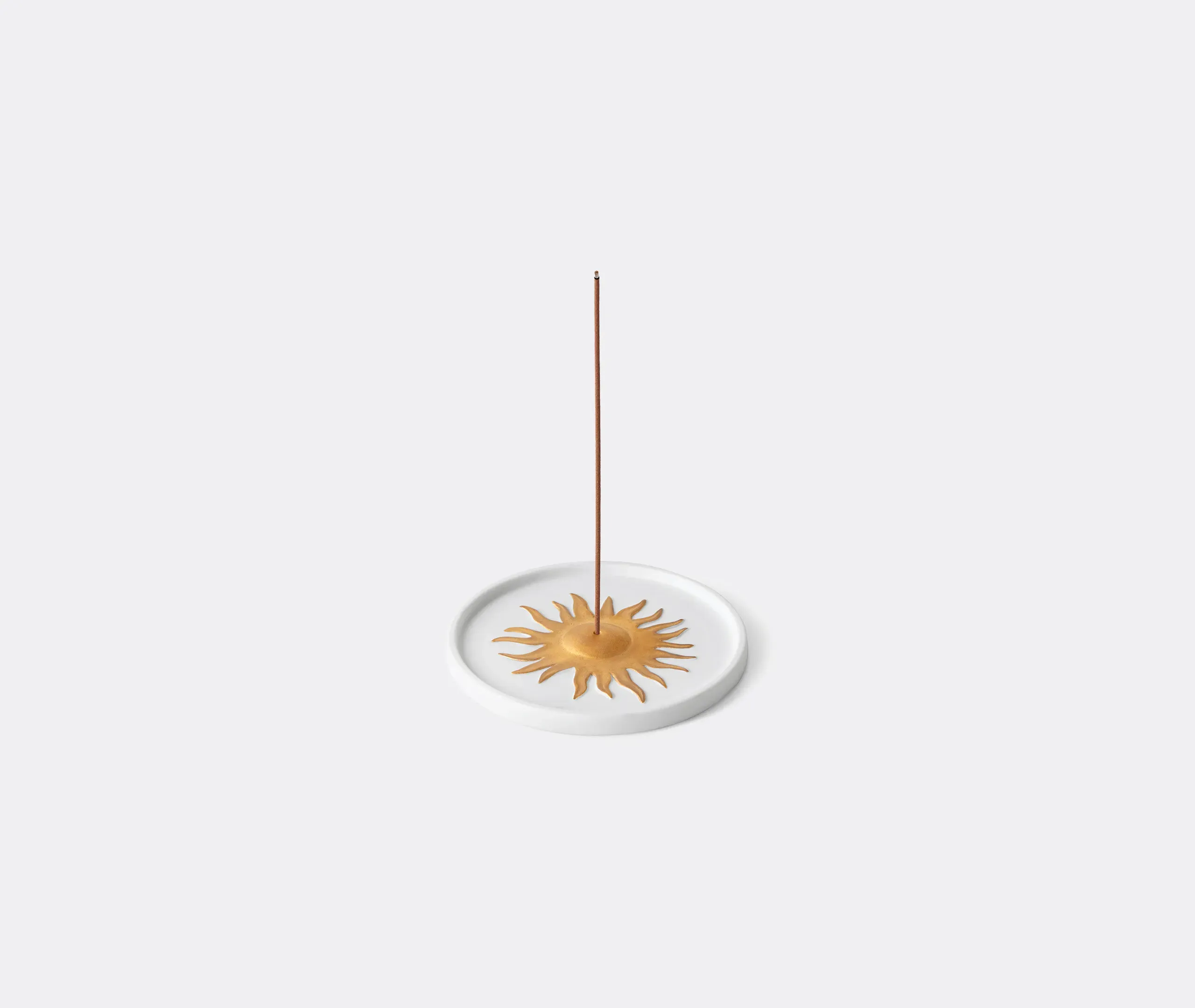 Soleil Incense Burner - White, Gold Porcelain product