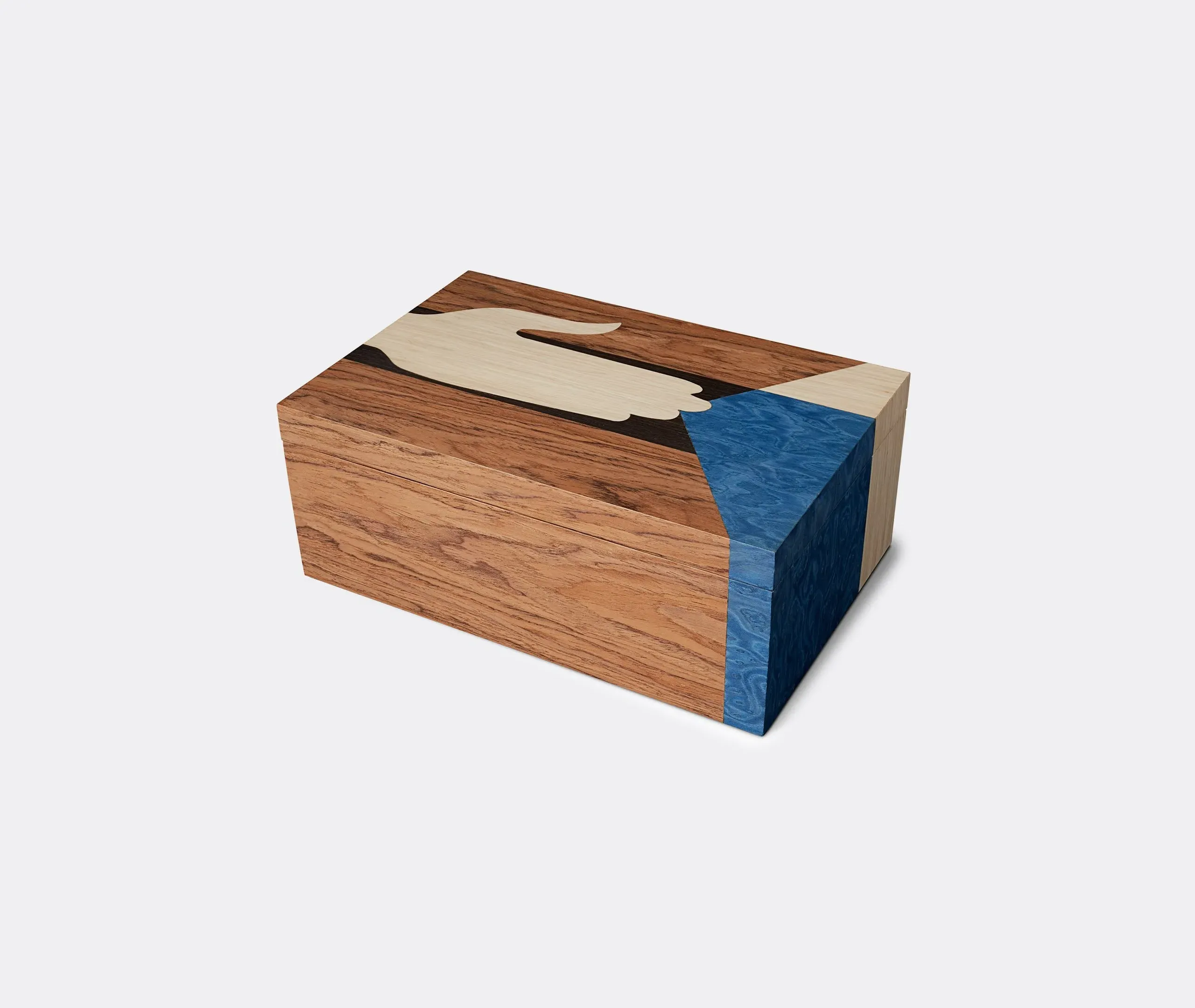 Storage Box with Lid - Multicolor, MDF