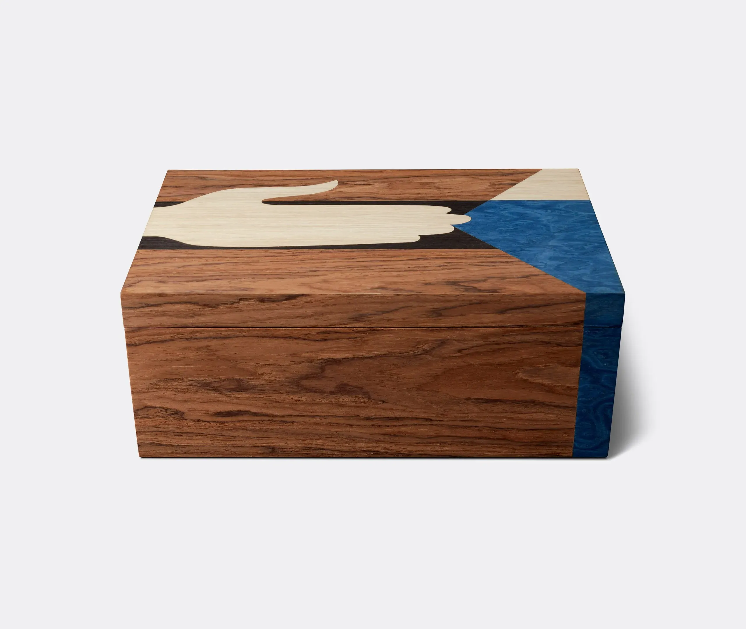 Storage Box with Lid - Multicolor, MDF