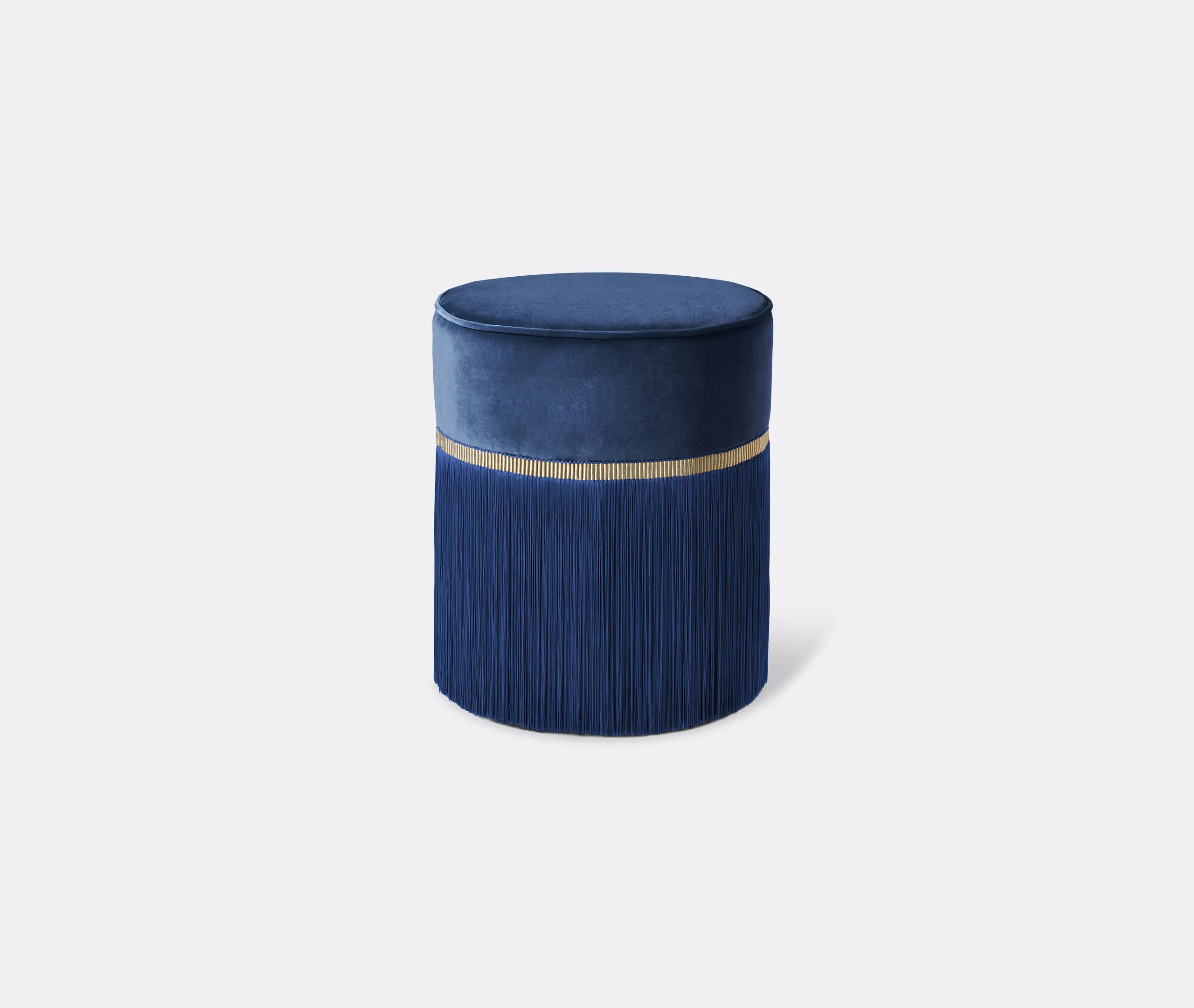 Couture Medium Ottoman - Blue