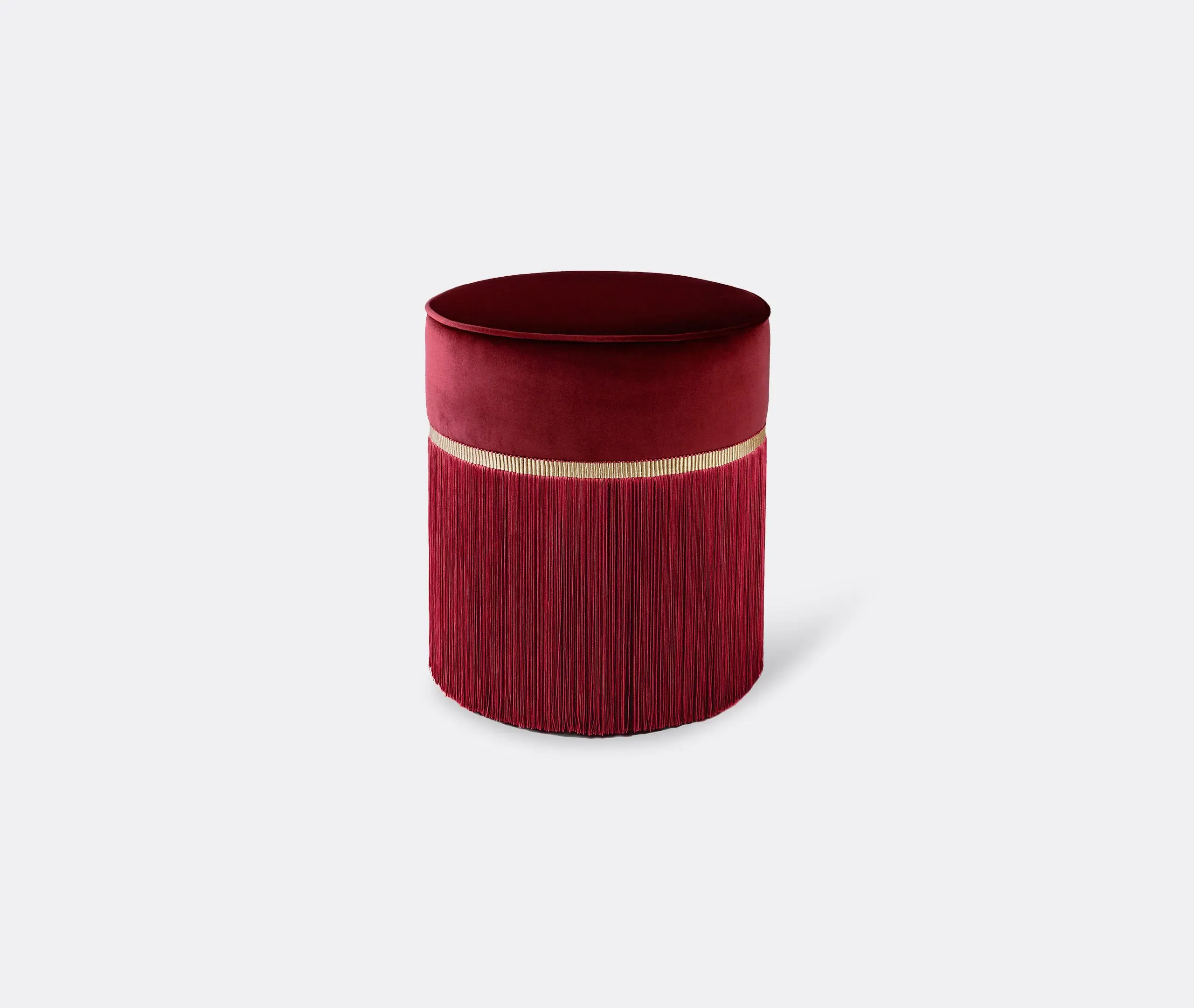 Couture Medium Ottoman - Red