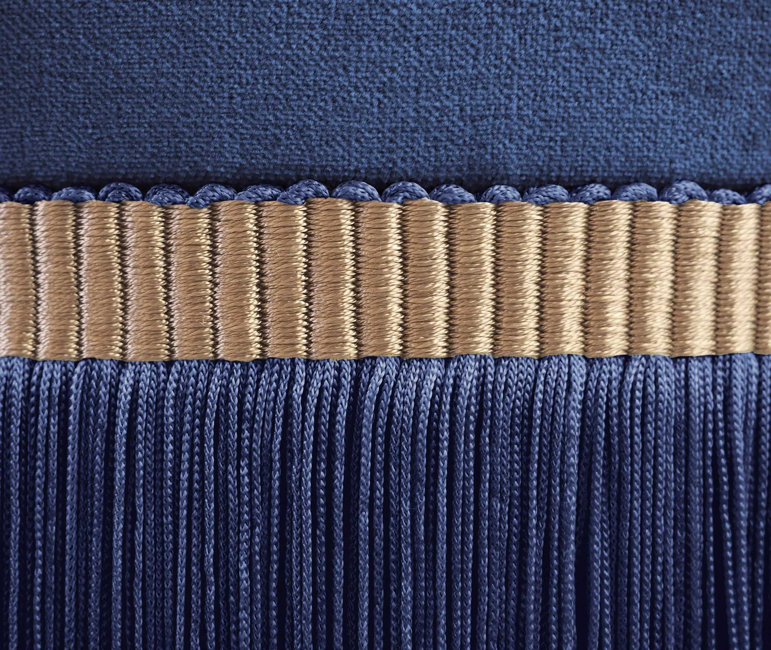 Couture Small Ottoman - Blue