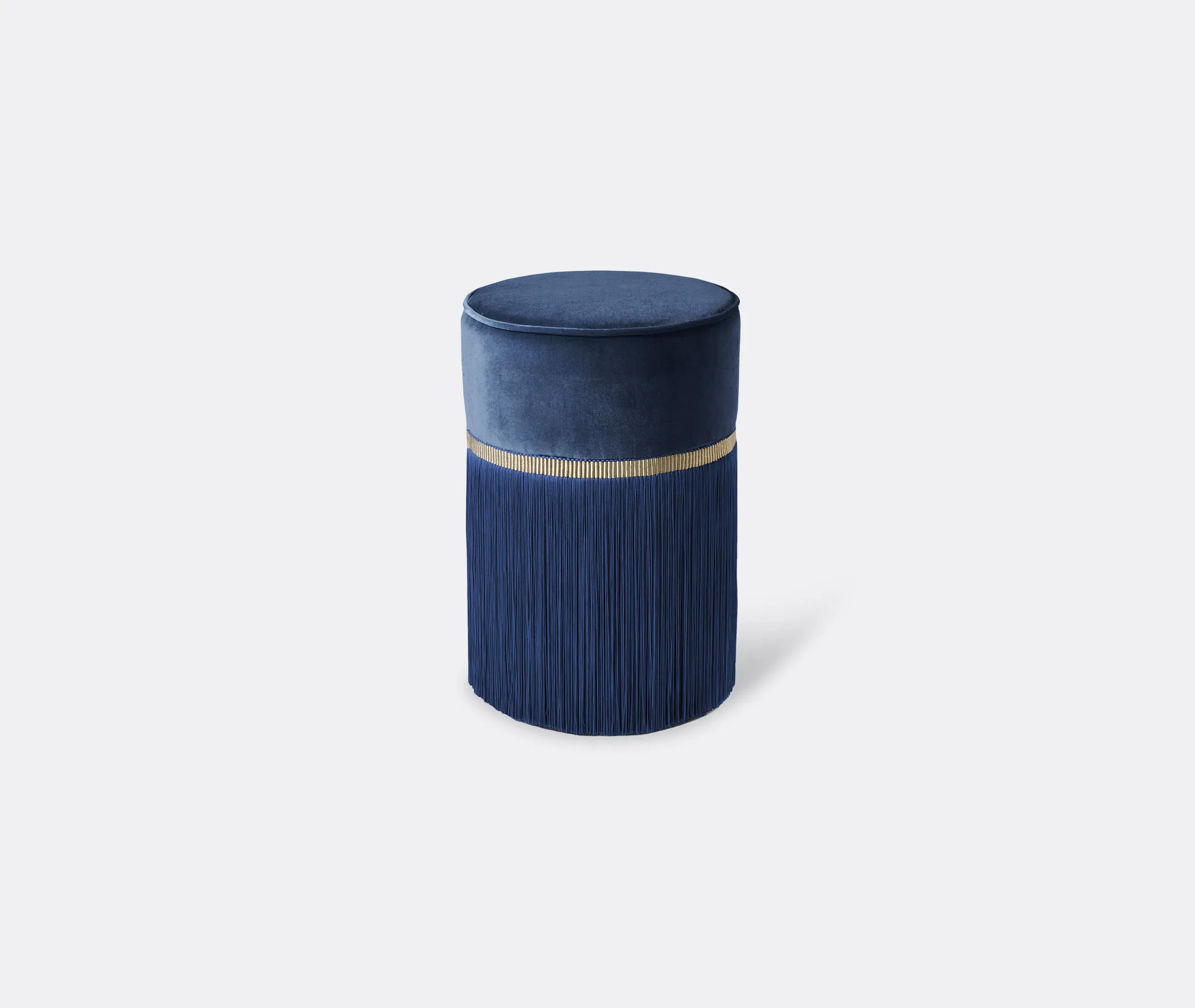 Couture Small Ottoman - Blue image