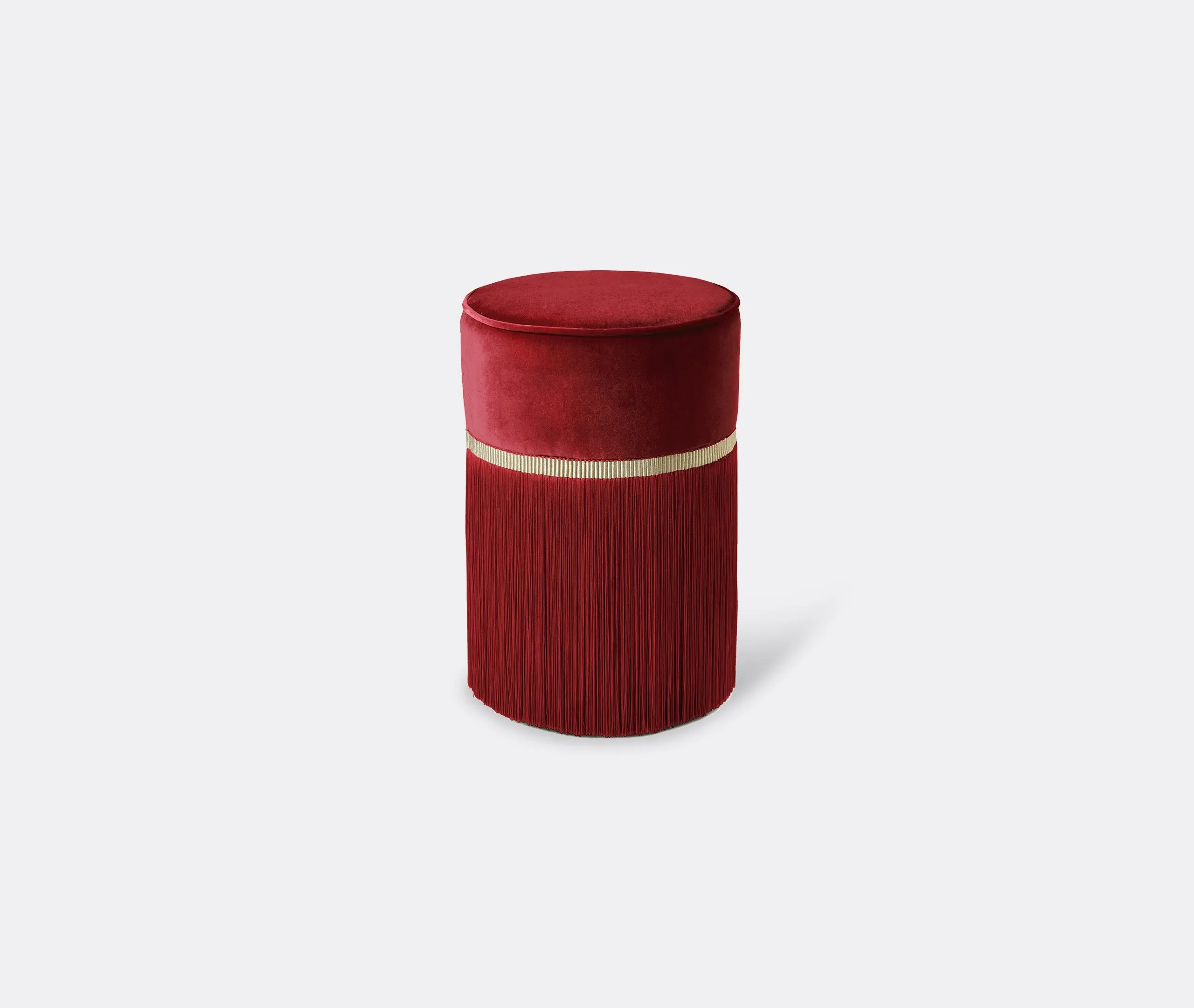 Couture Small Ottoman - Red image