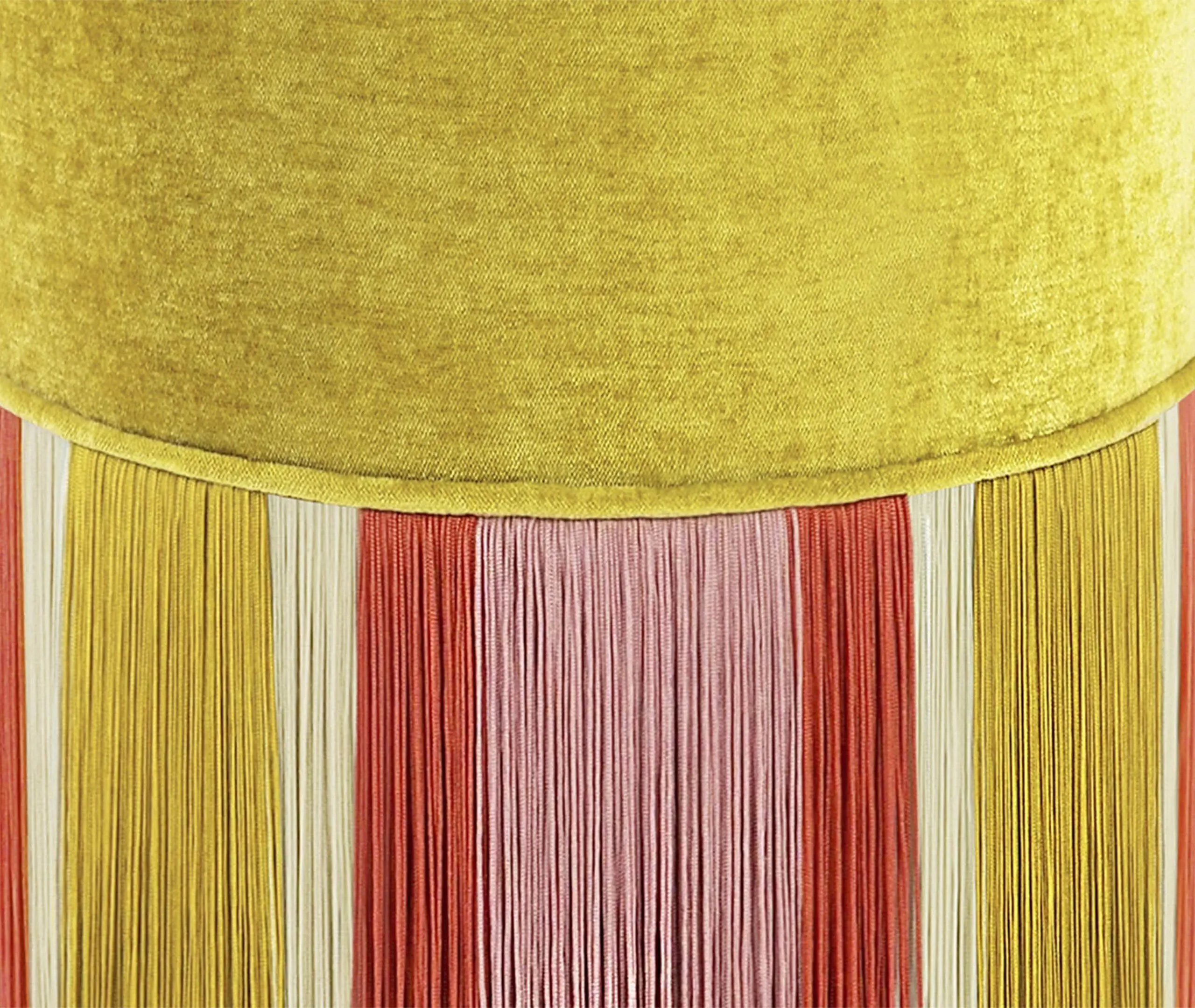 Geometric Decò Ottoman - Yellow