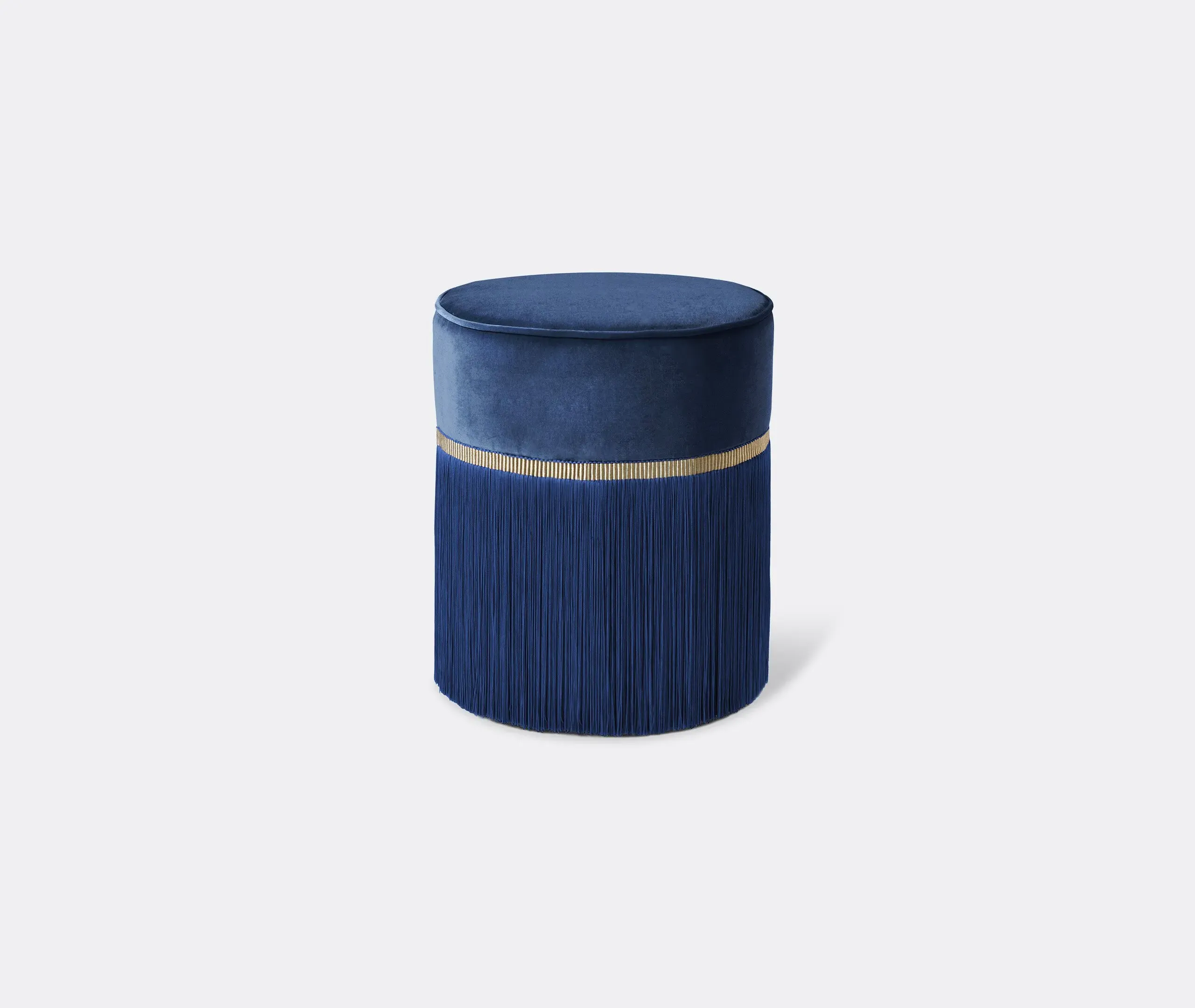 Medium Ottoman Handmade - Blue