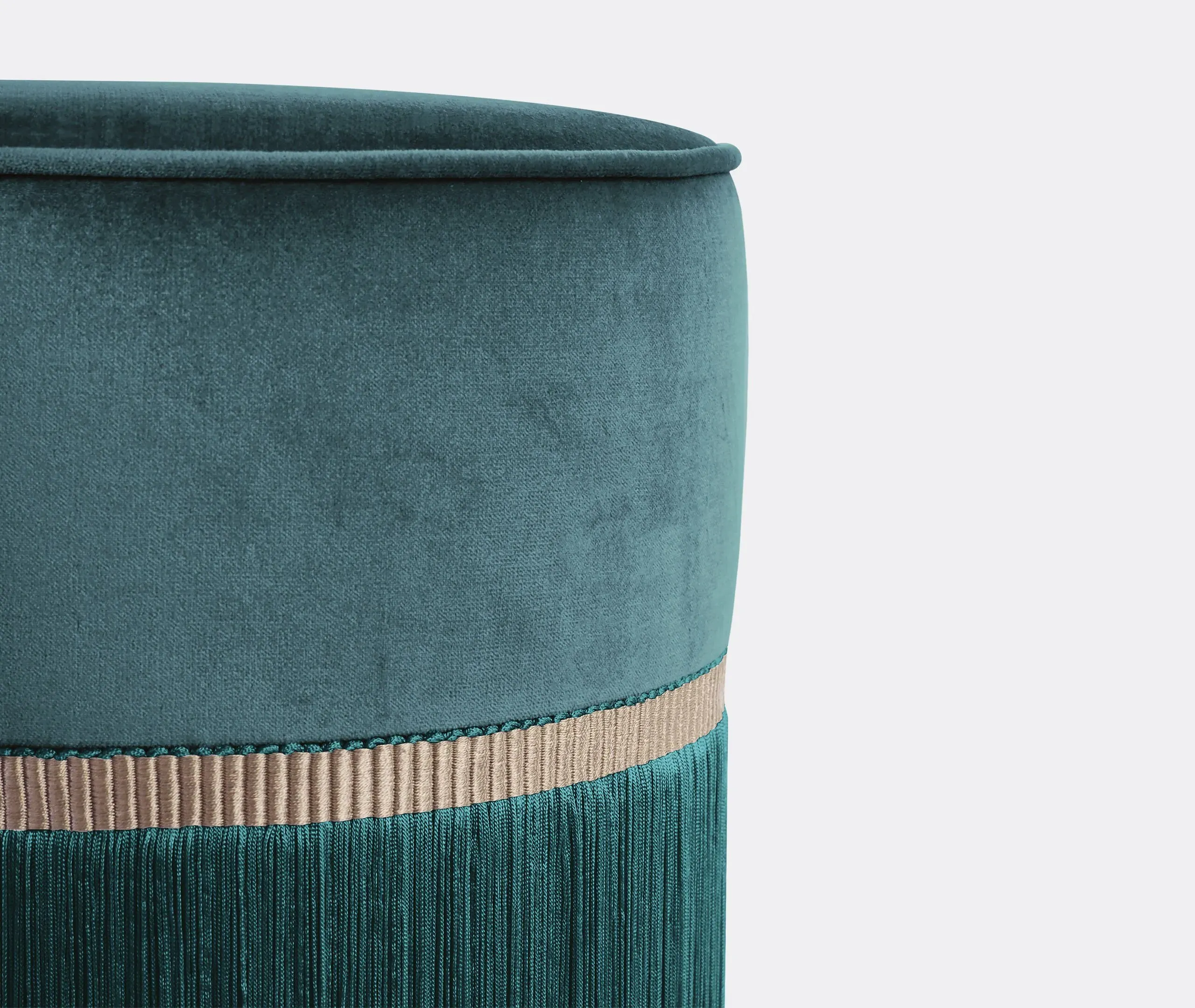 Medium Ottoman Handmade - Green