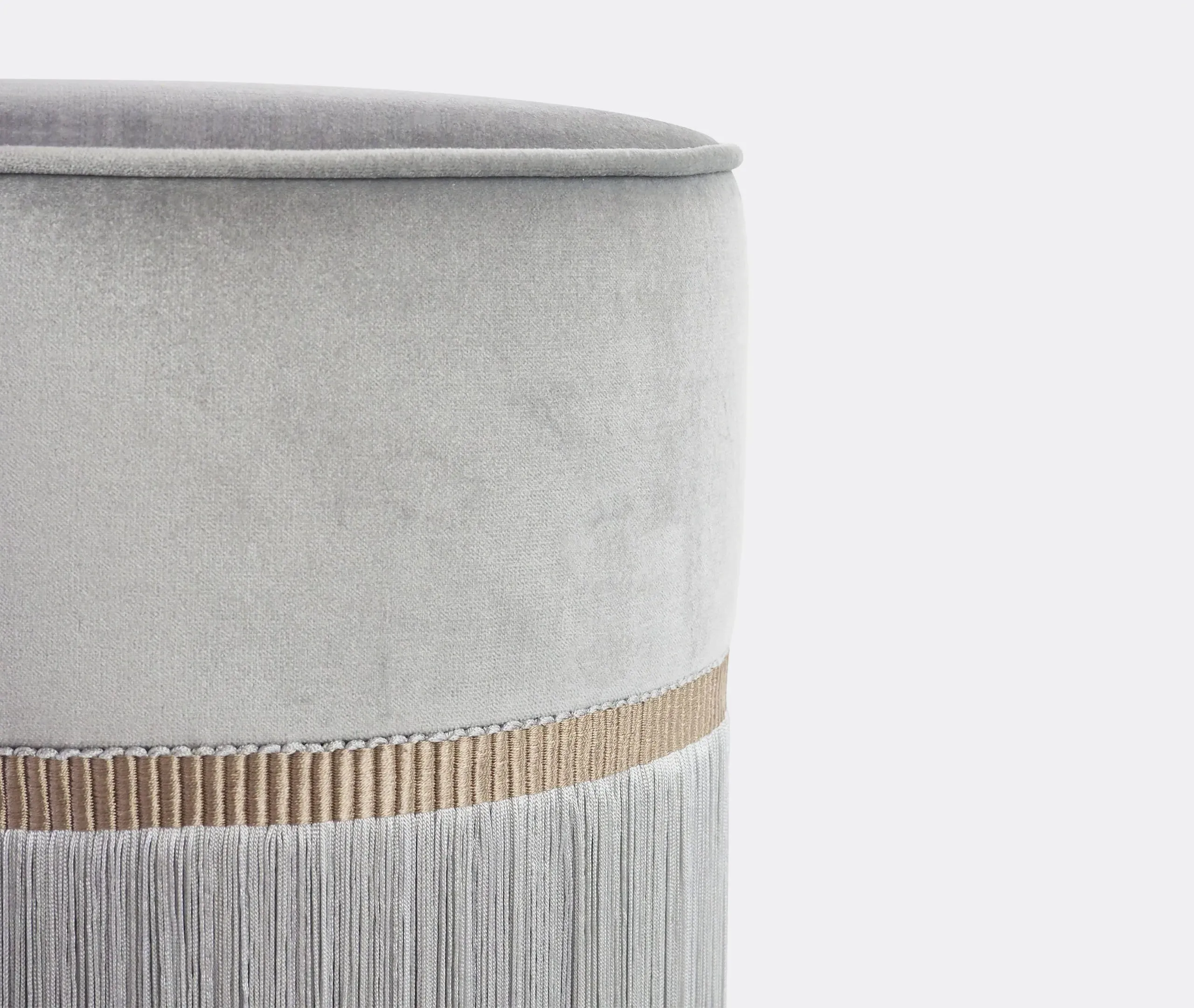 Medium Ottoman Handmade - Grey