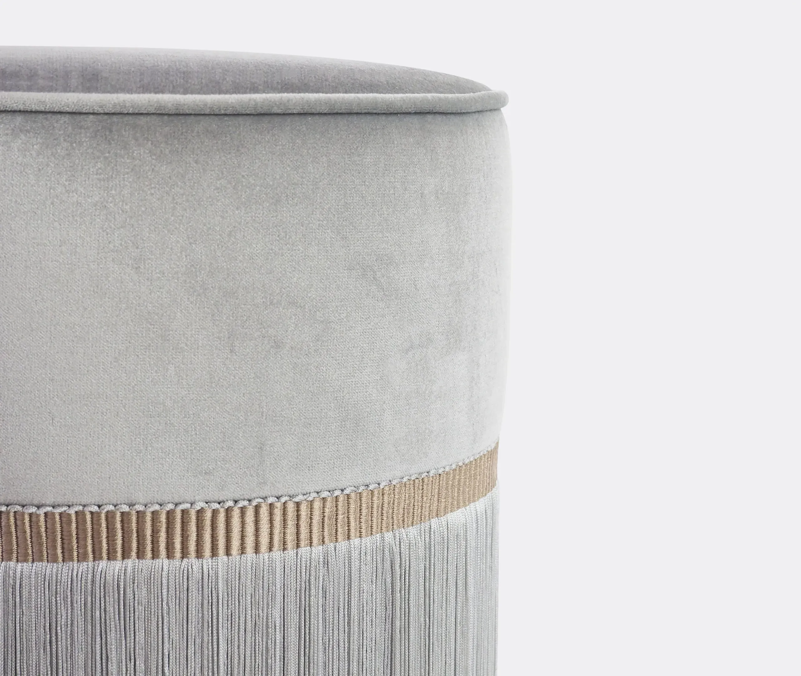 Small Ottoman Handmade - Grey