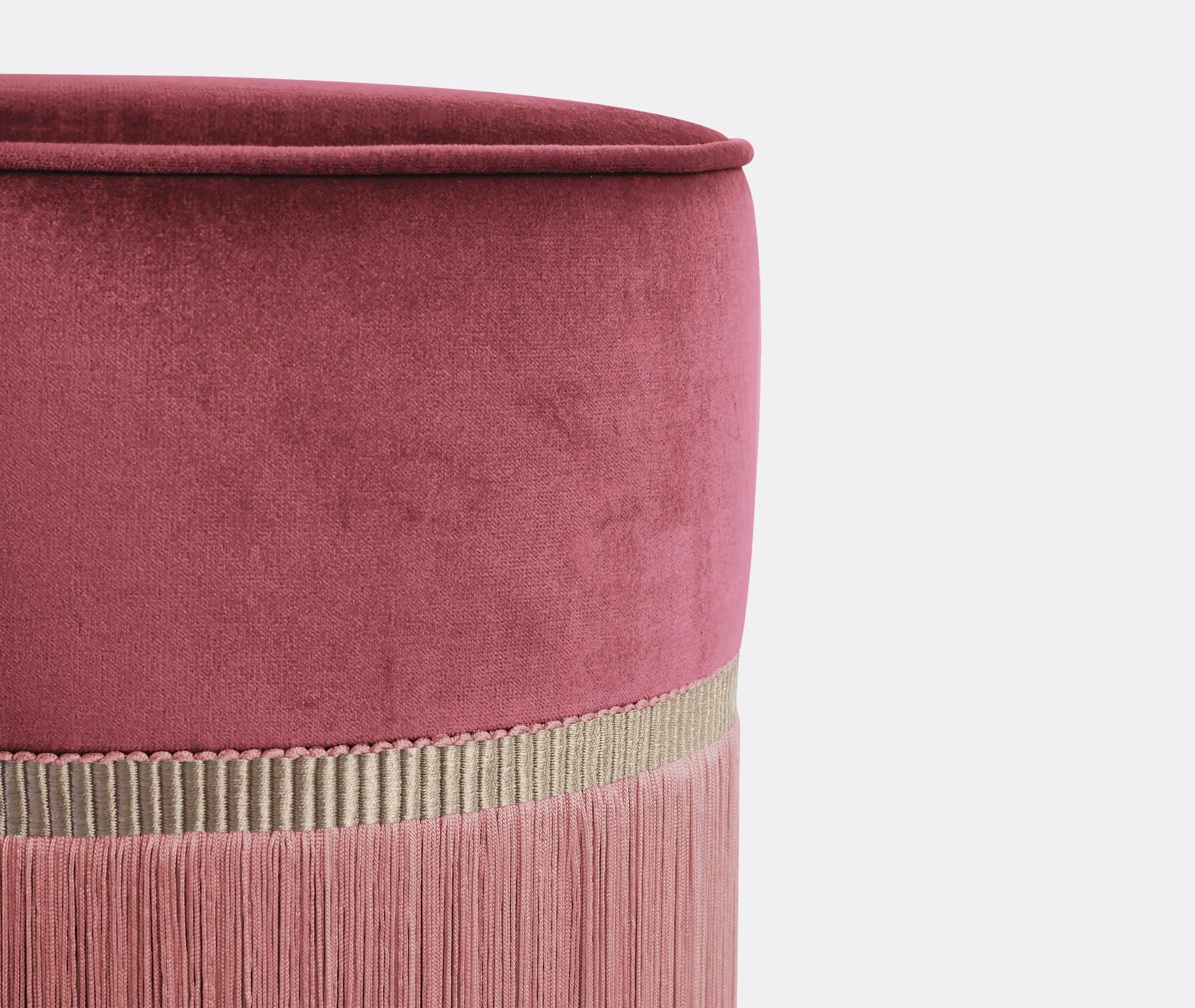 Small Ottoman Handmade - Pink