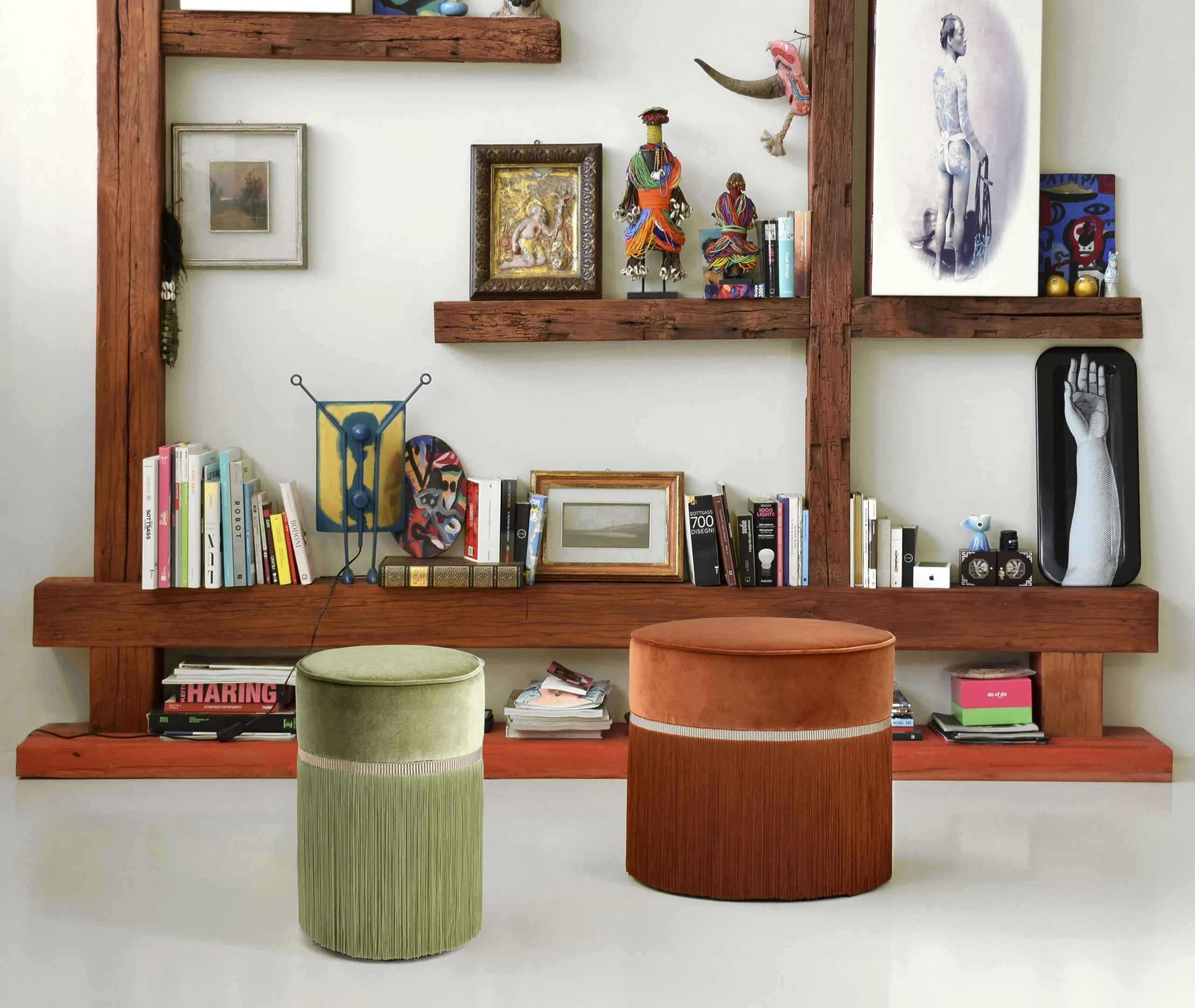 Small Ottoman - Light Green
