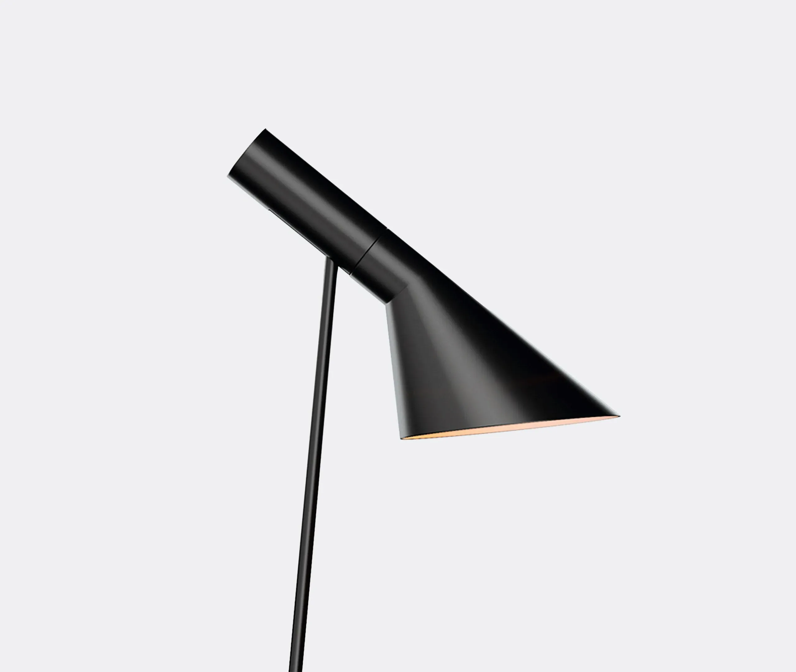 AJ Floor Lamp with Tilting Shade - Black, Metal