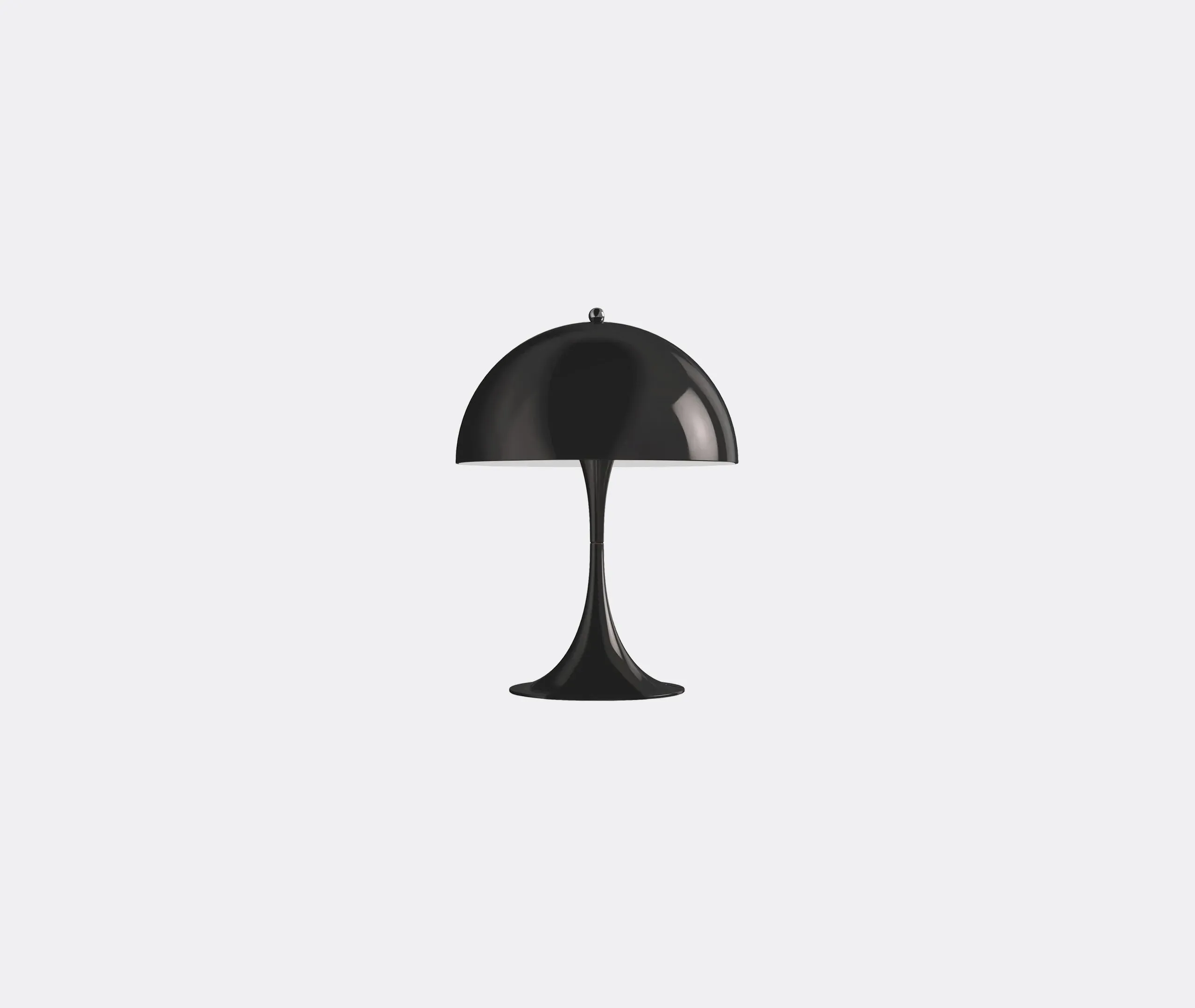 LED Table Lamp with Hemispherical Shade - Black image