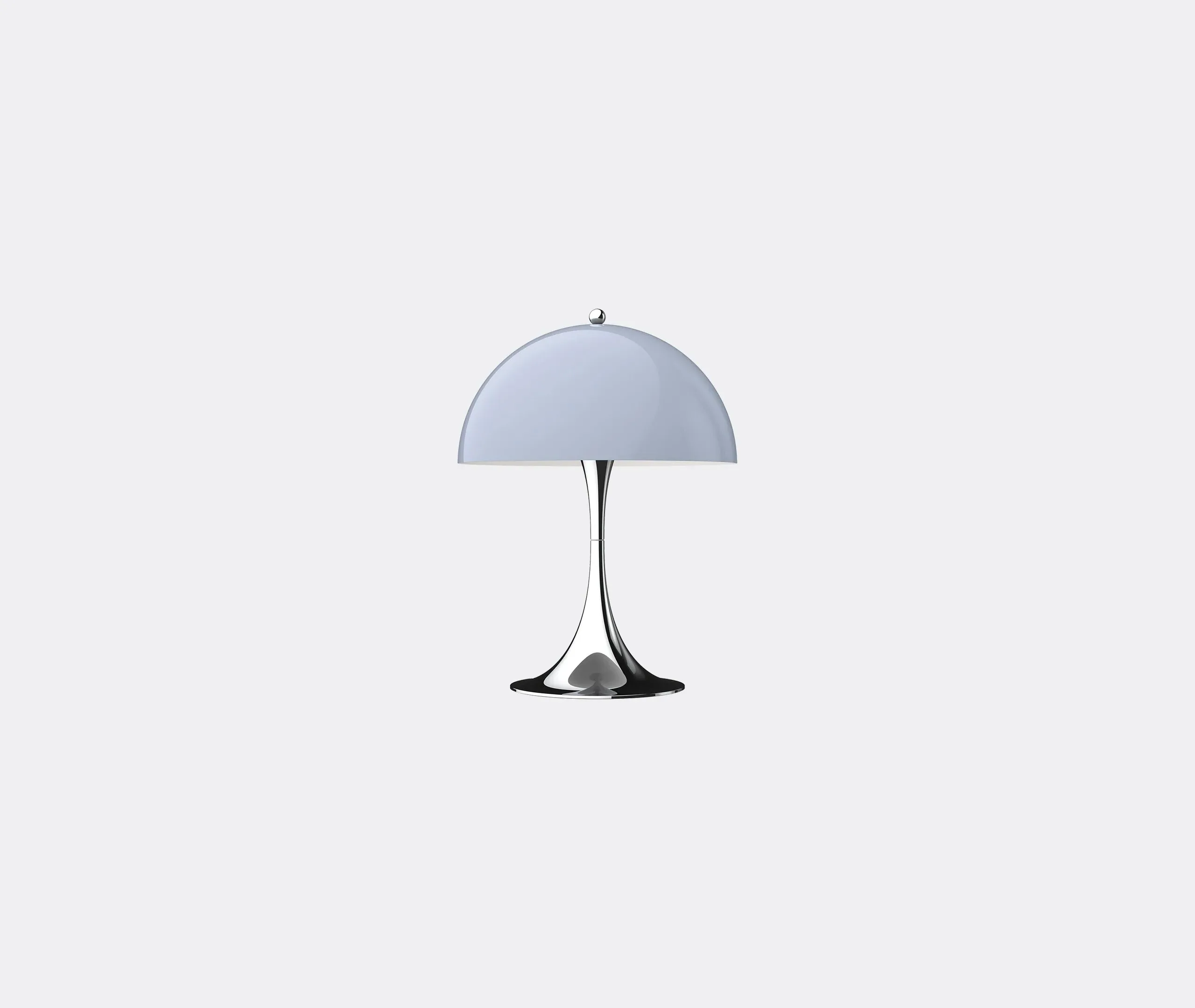 LED Table Lamp with Hemispherical Shade - Grey