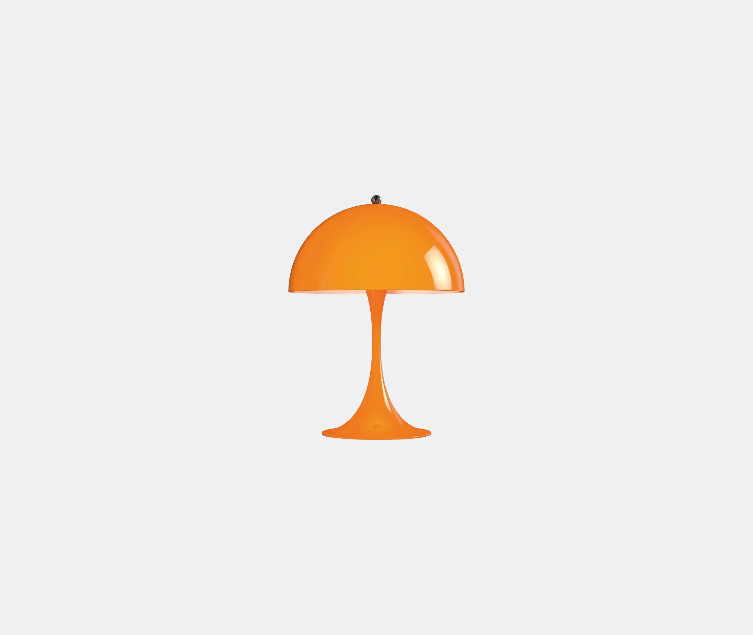 LED Table Lamp with Hemispherical Shade - Orange
