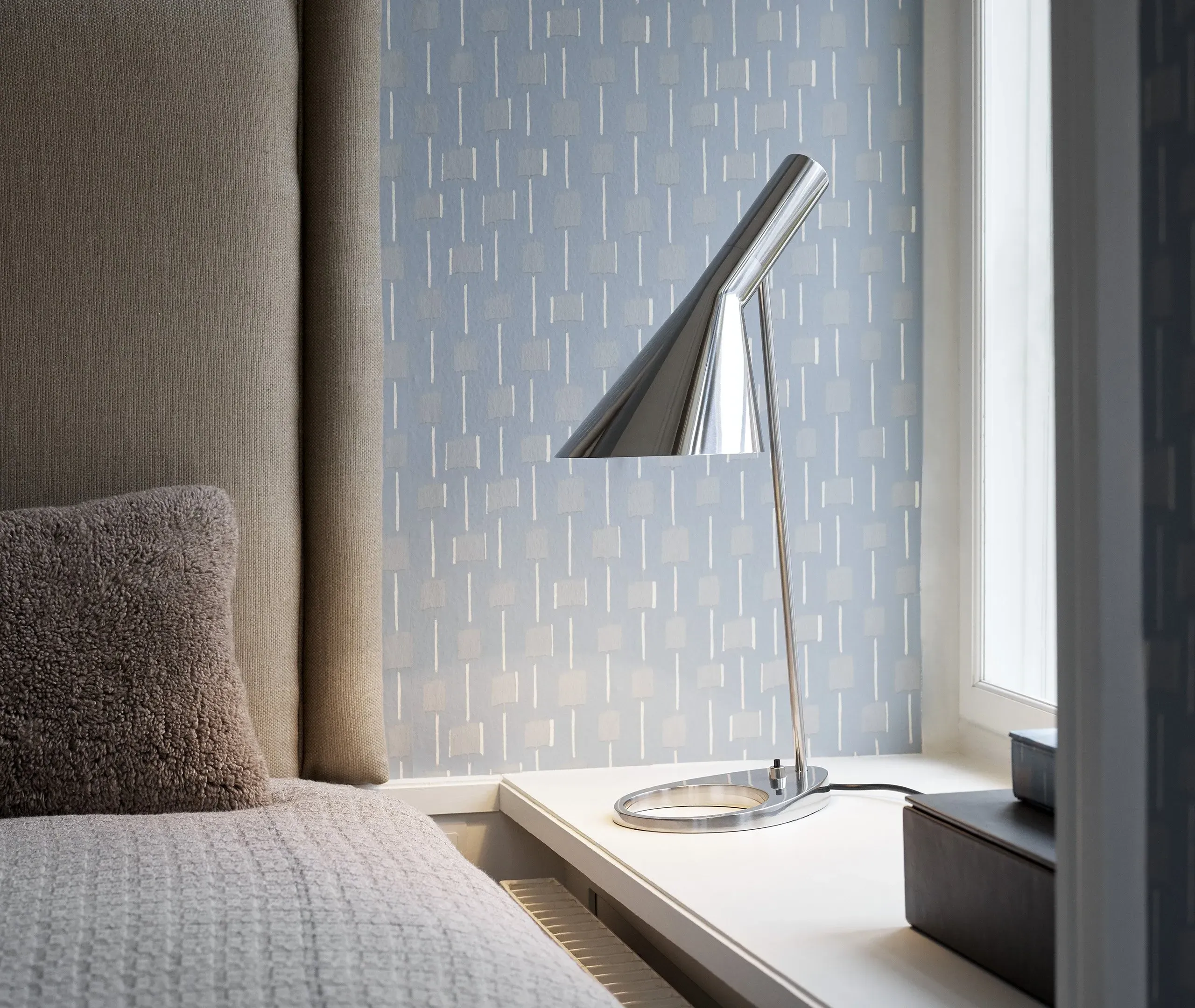 Mini Table Lamp with Tilt - Steel, Polished