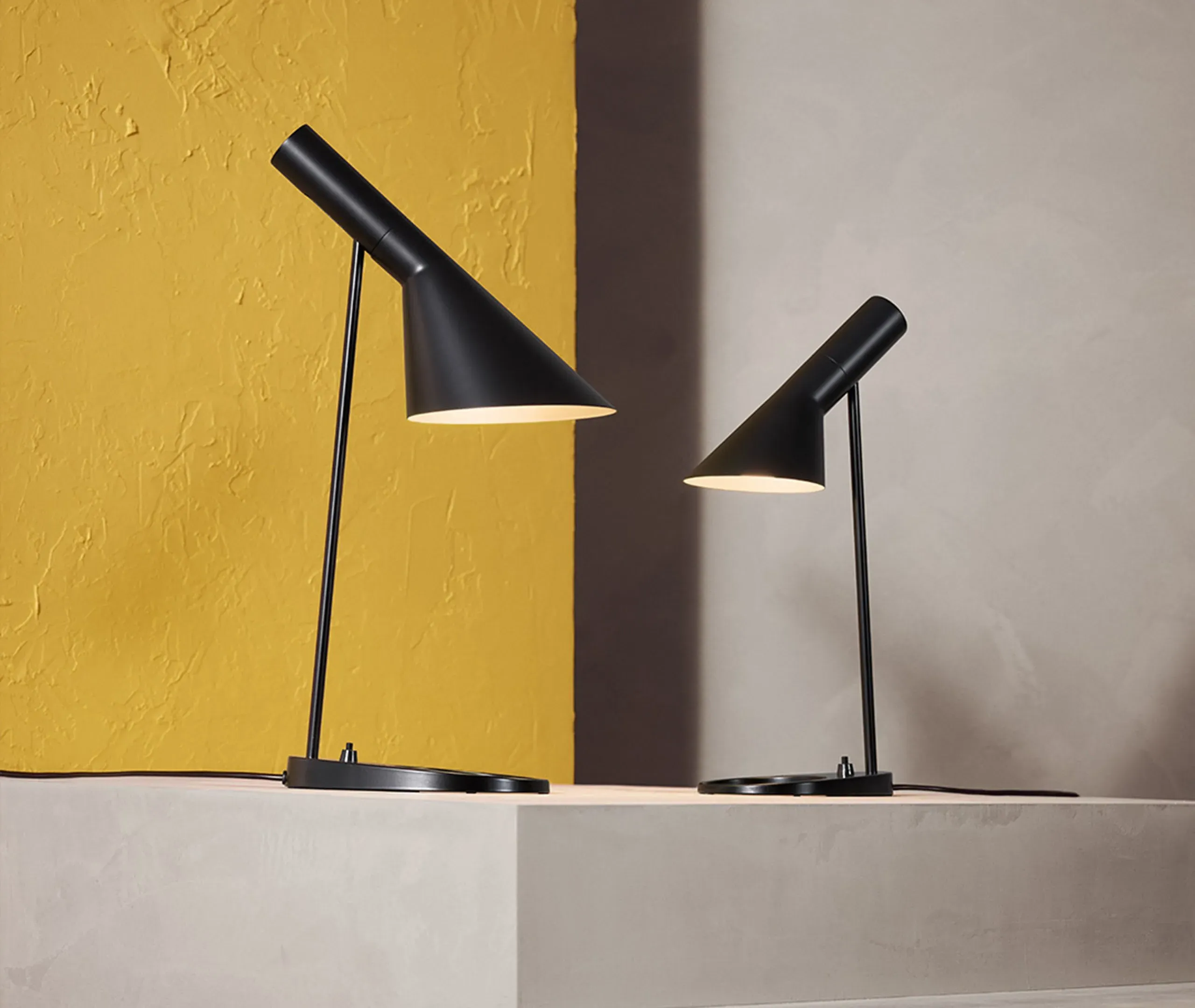 Mini Table Lamp with Tilting Shade - Black