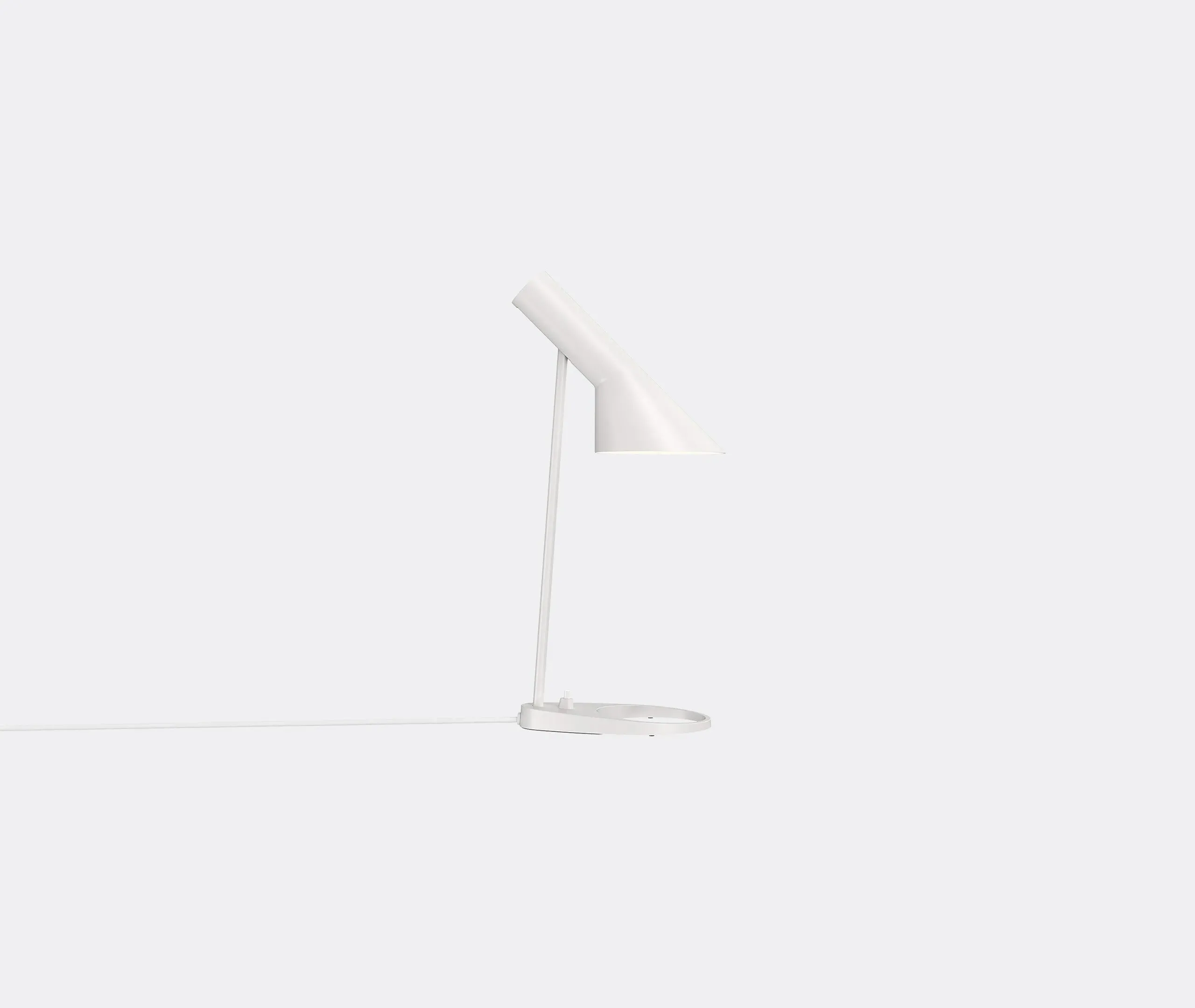 Mini Table Lamp with Tilting Shade - White