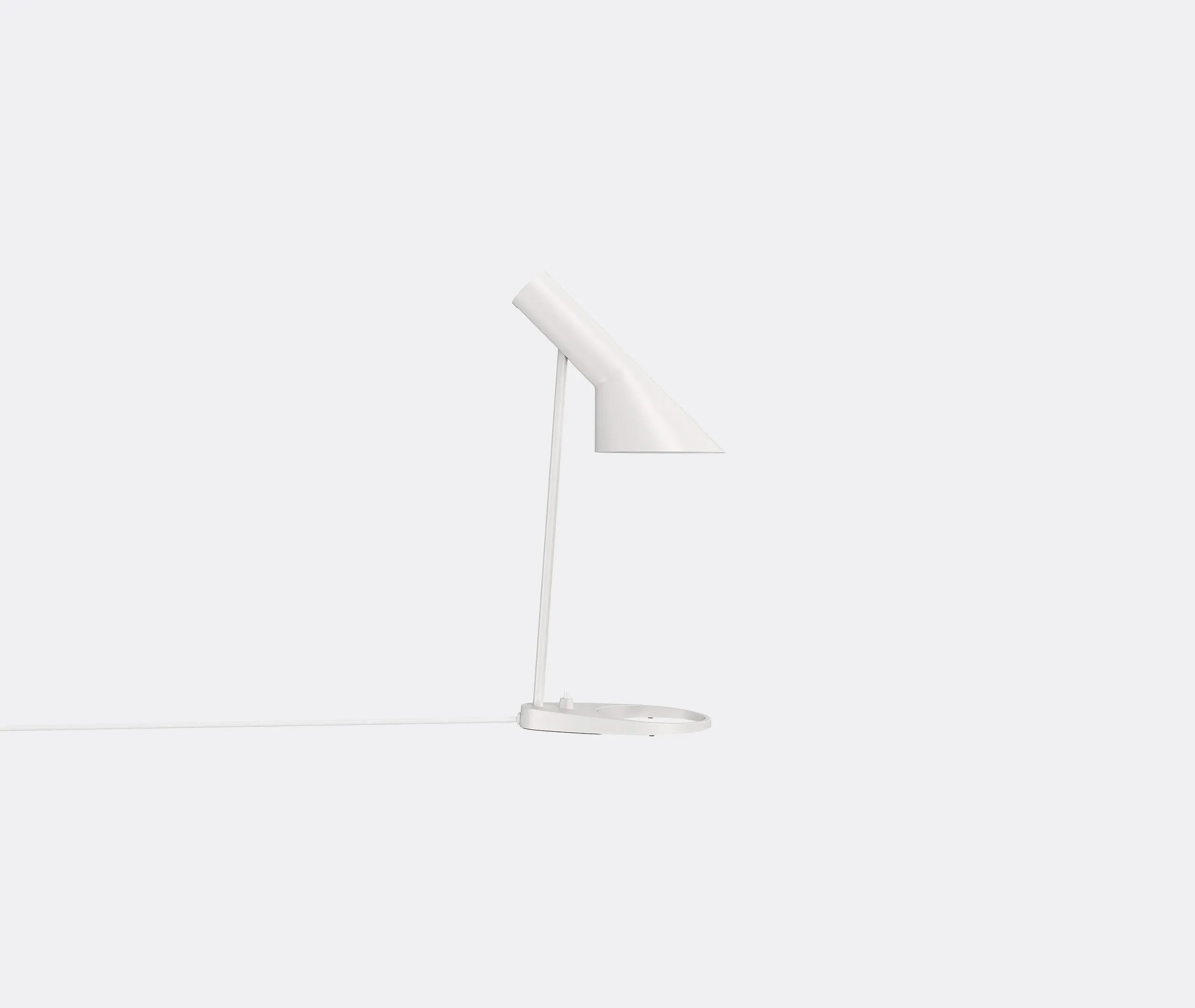 Mini Table Lamp with Tilting Shade - White