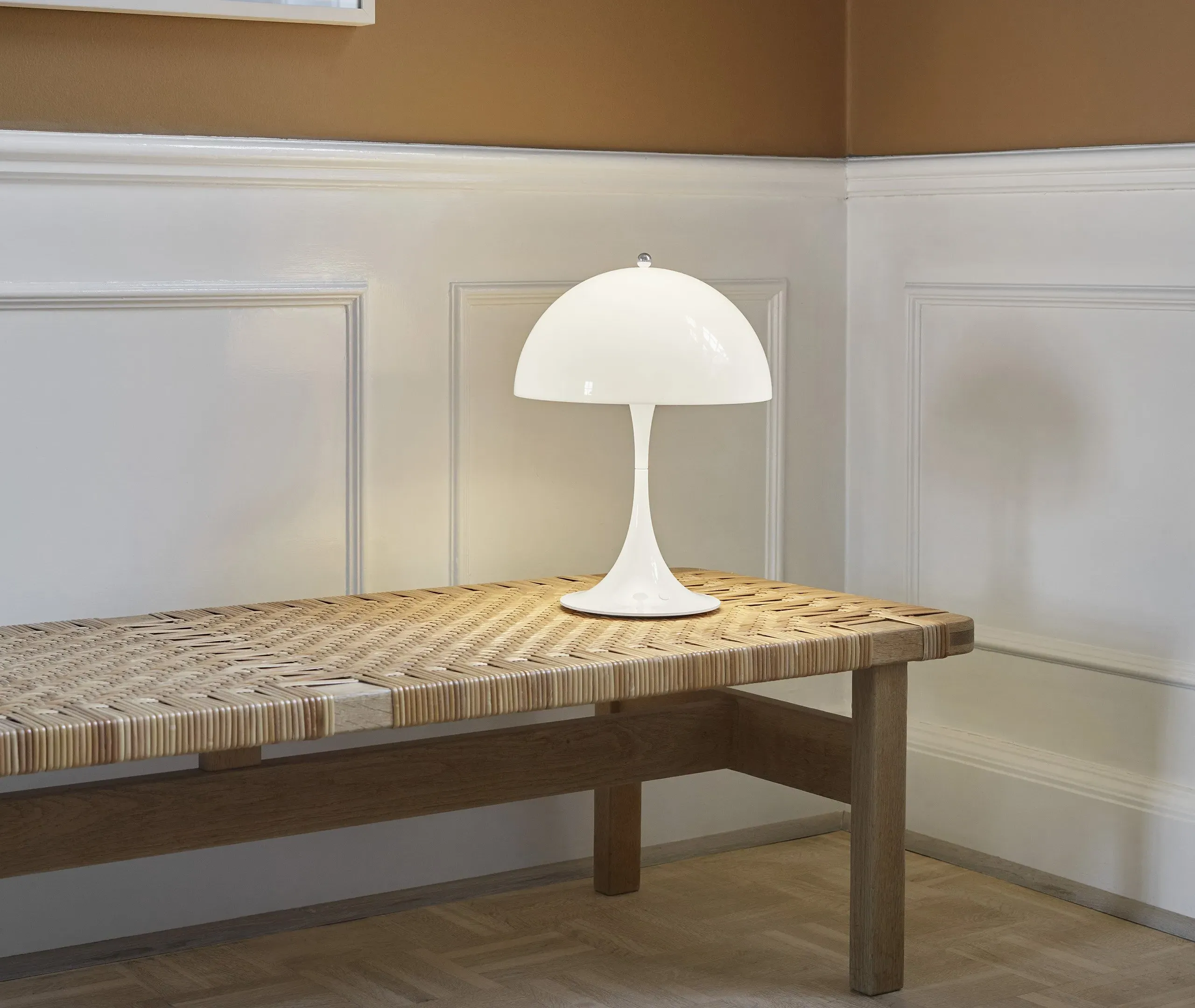 Portable LED Table Lamp - White, Opal
