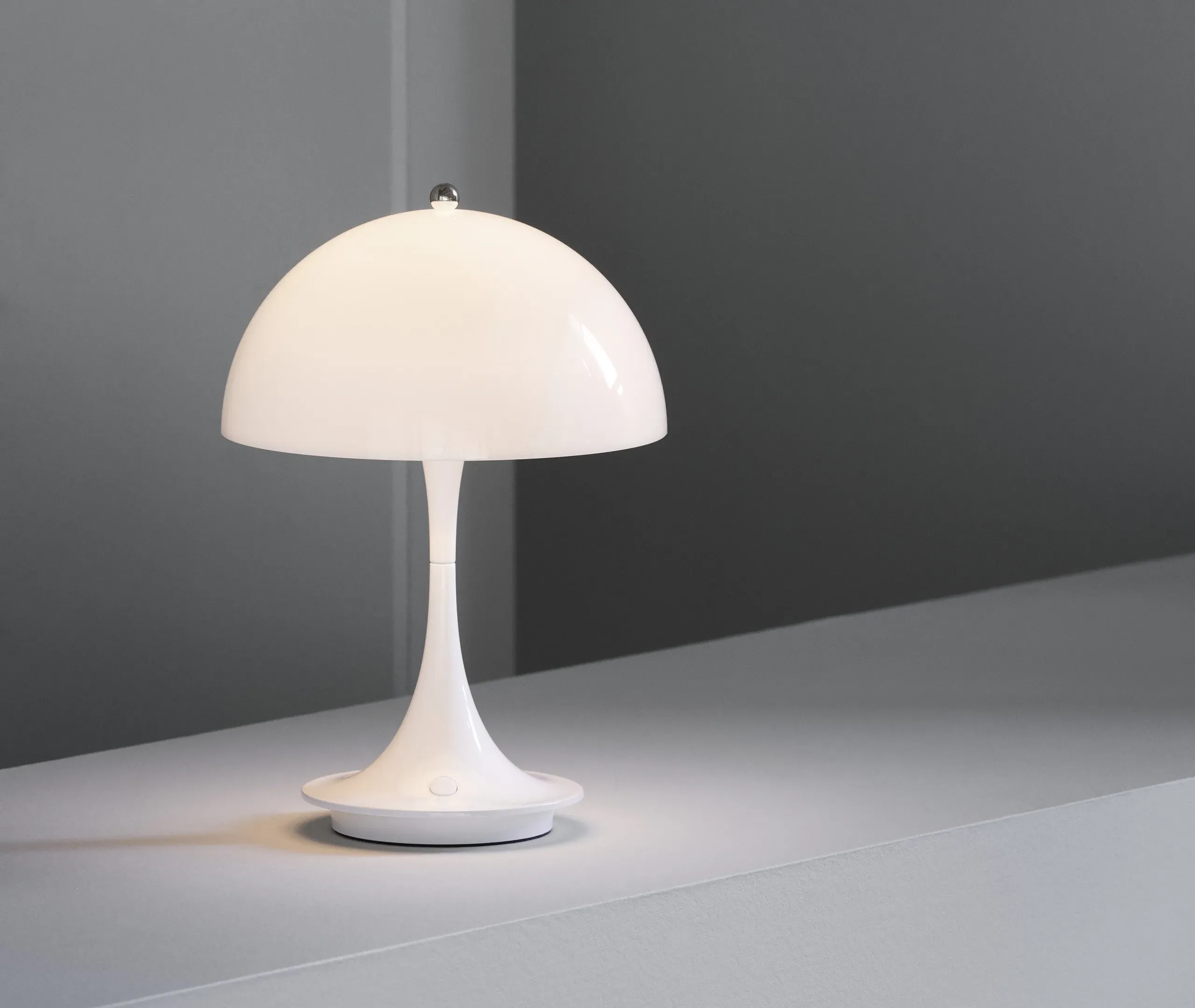 Portable LED Table Lamp - White, Opal