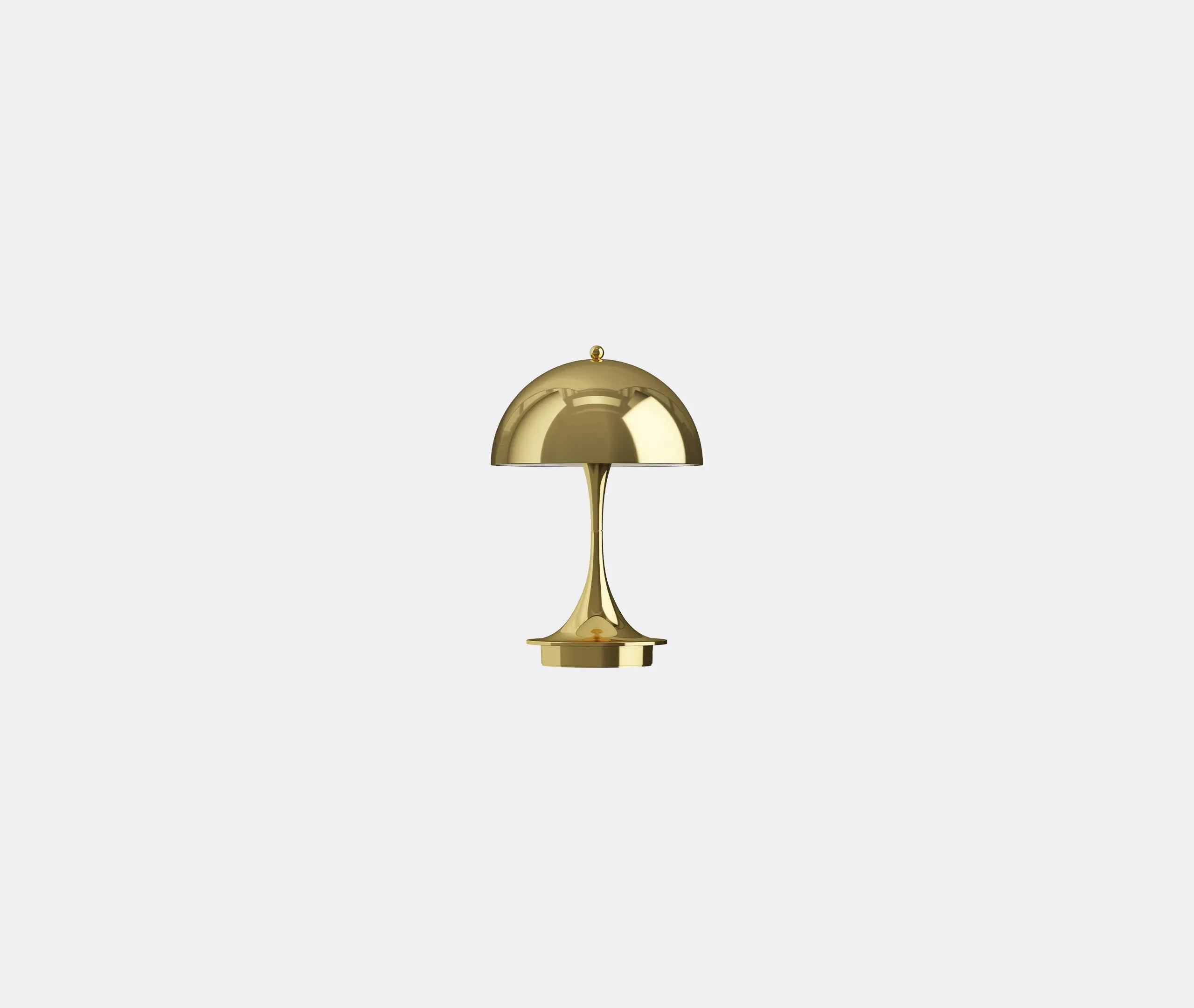Portable LED Table Lamp with Touch Control - Brass