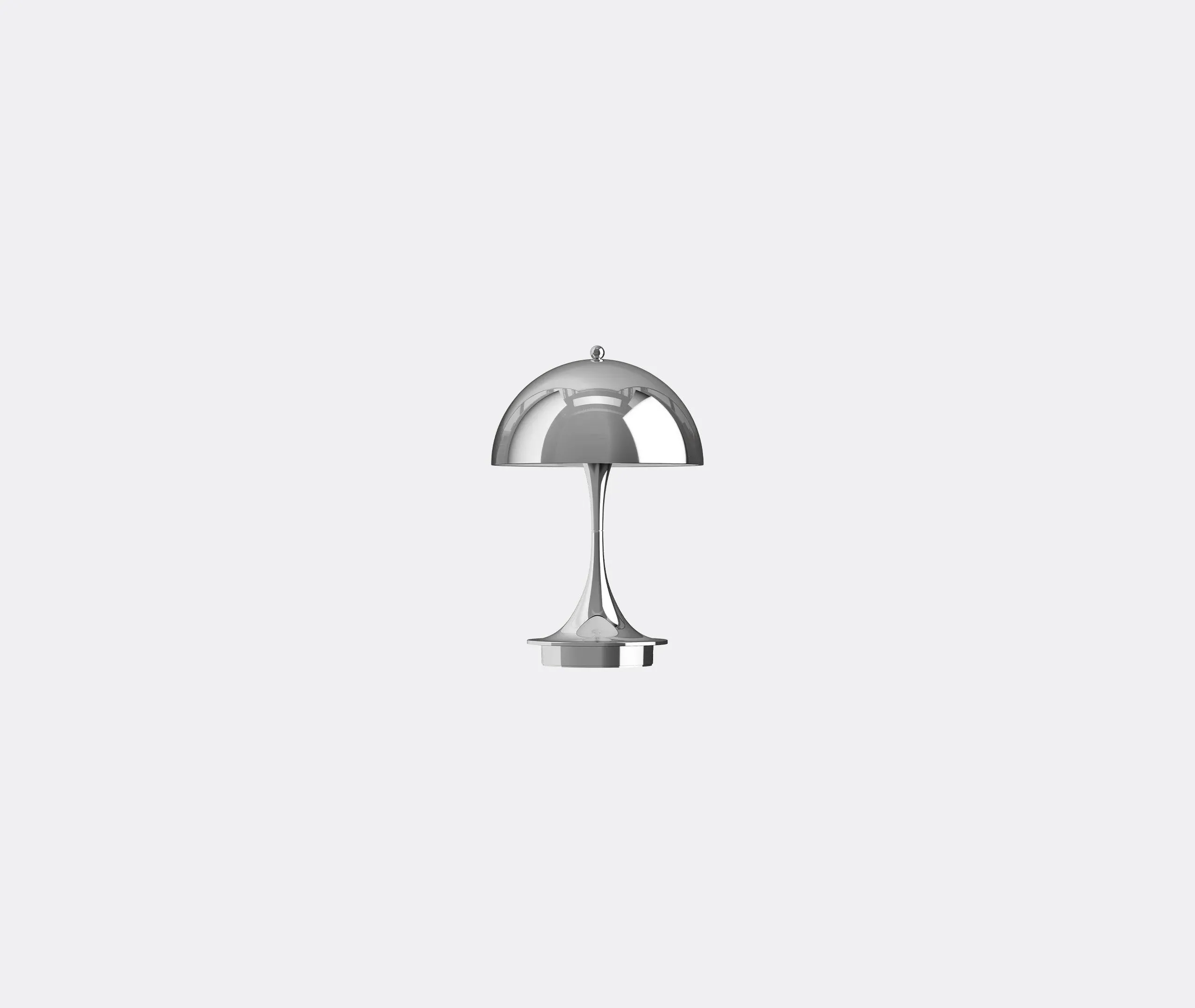 Portable LED Table Lamp with Touch Control - Chrome