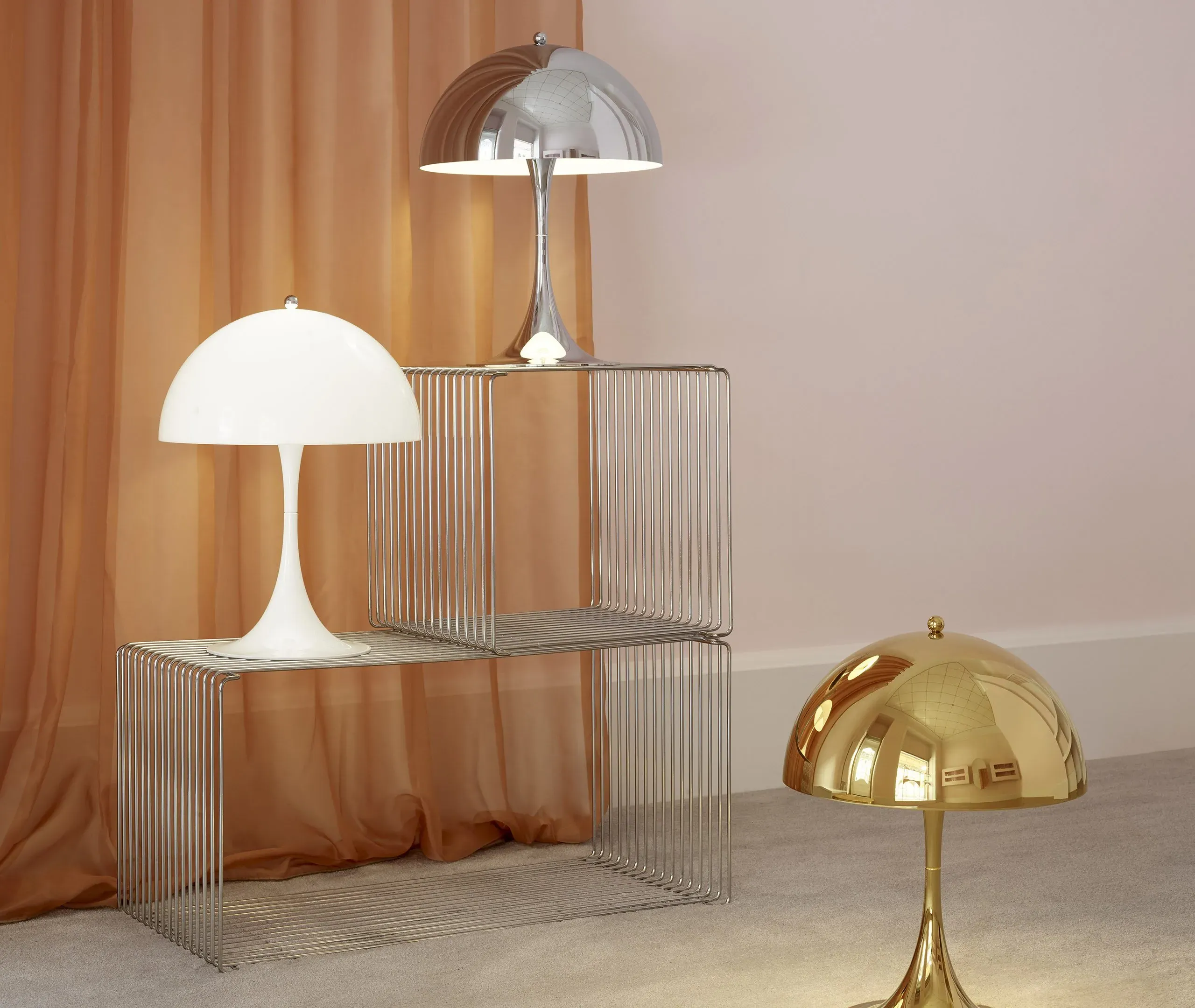 Table Lamp with EU Plug - White Opal