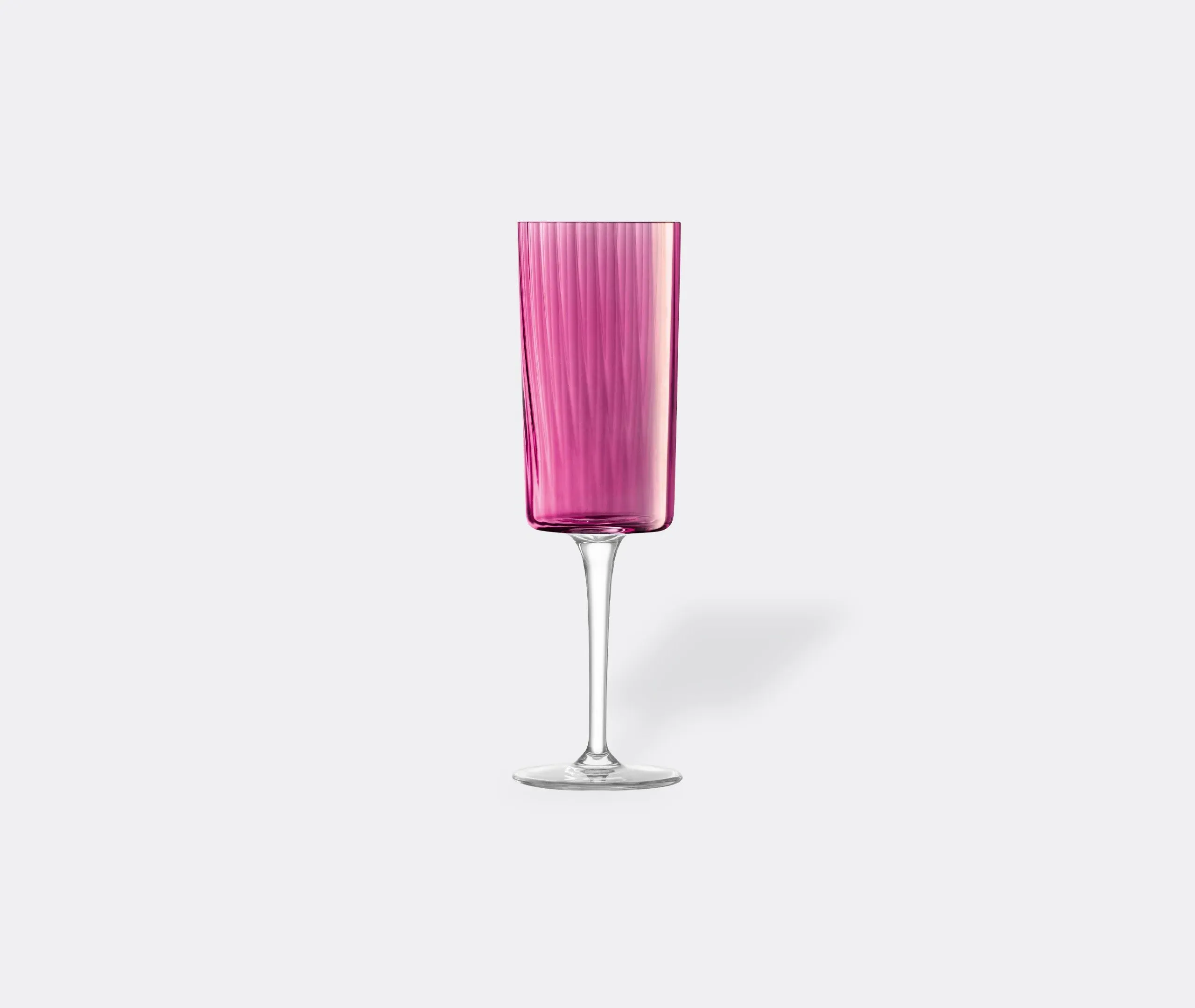4-Piece Champagne Flute Set - Pink, Glass