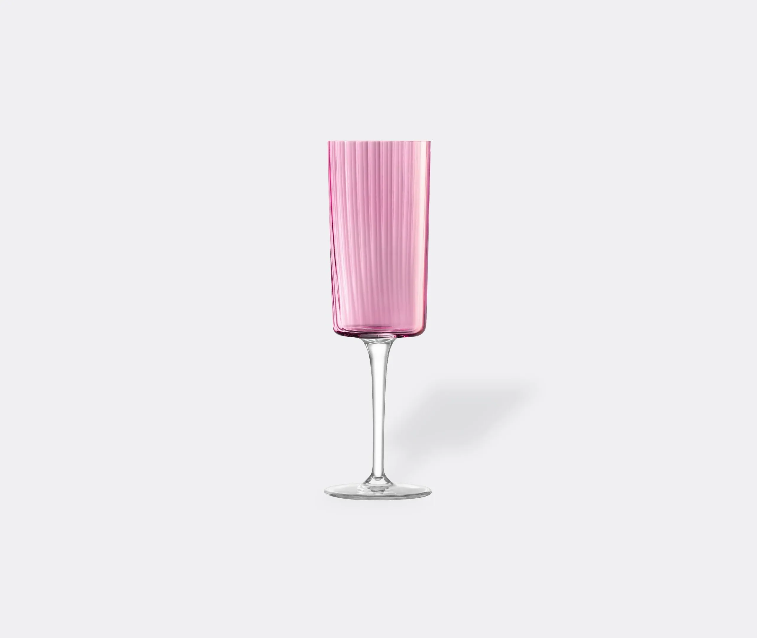 4-Piece Champagne Flute Set - Pink, Glass
