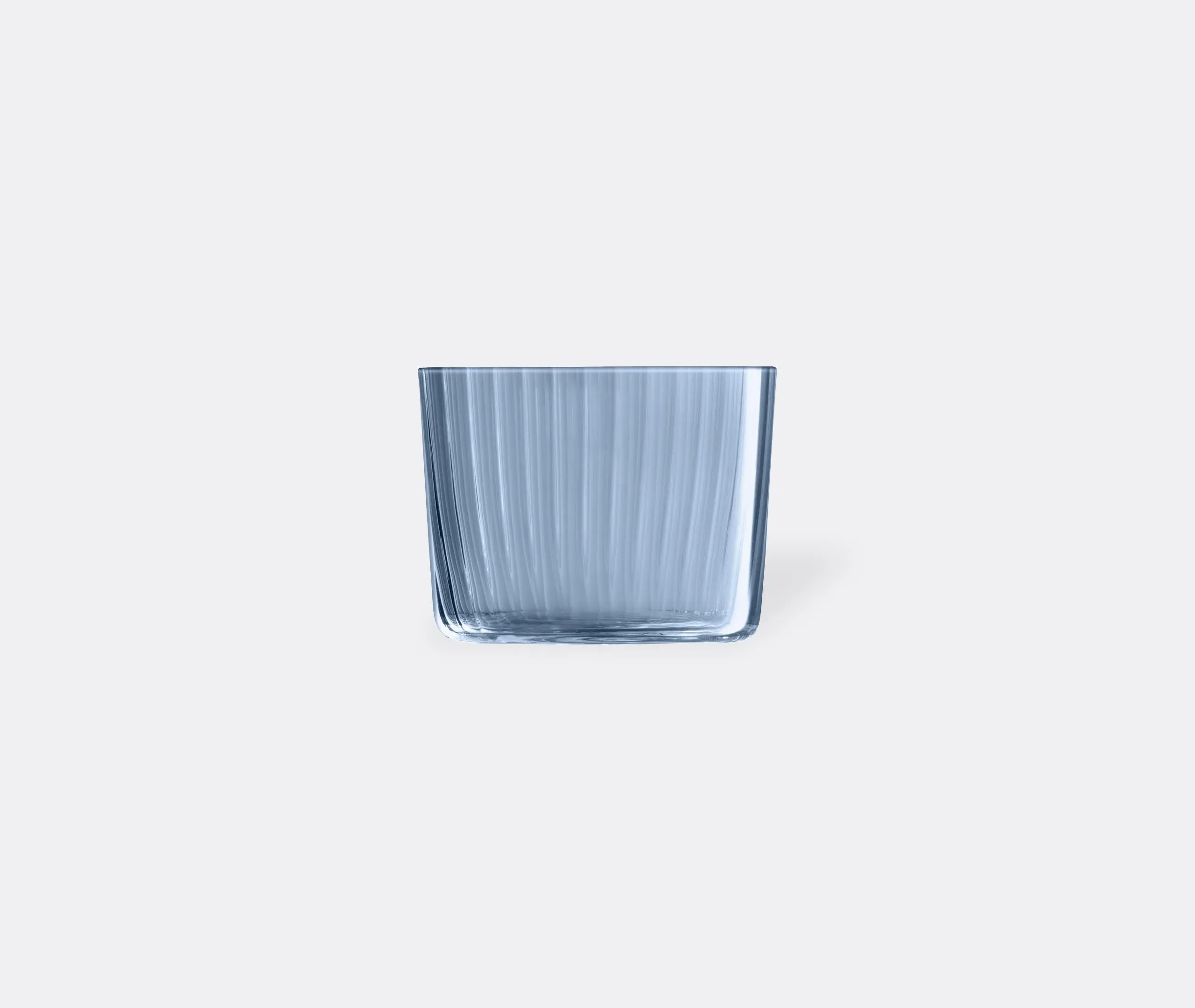 4-Piece Tealight Holder Set - Blue, Glass