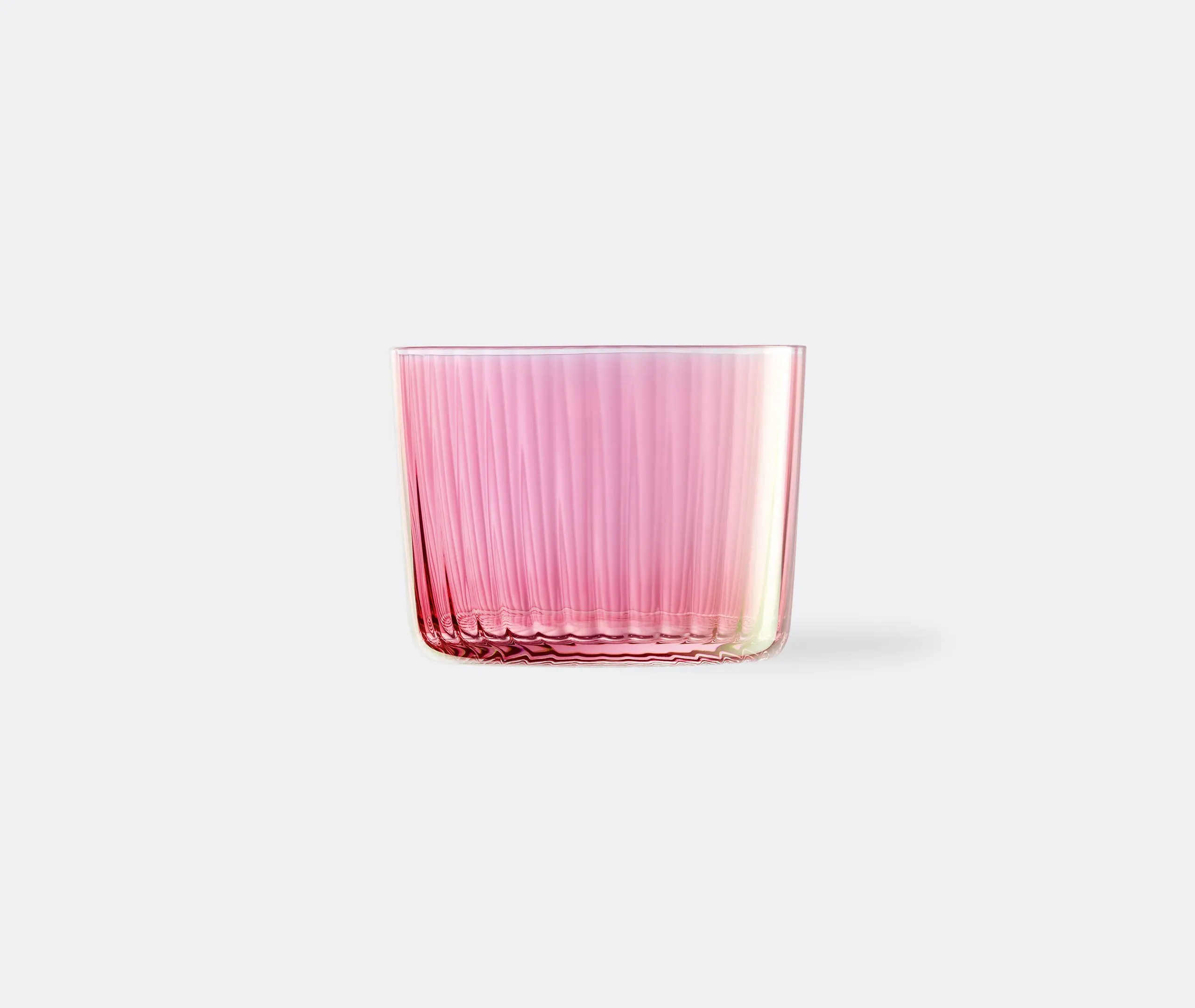 4-Piece Tealight Holder Set - Pink, Glass