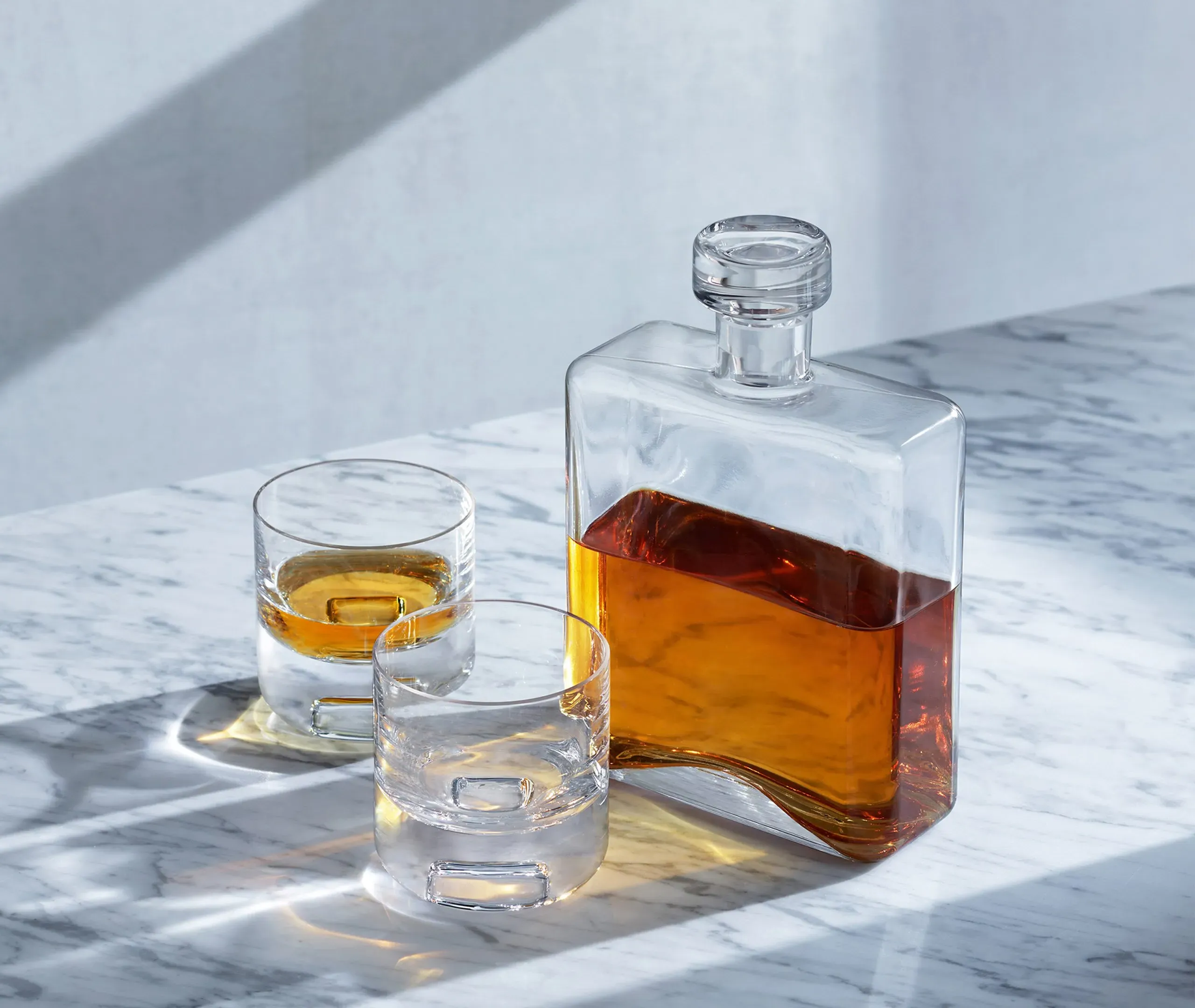 4-Piece Whiskey Set with Decanter - Clear Glass