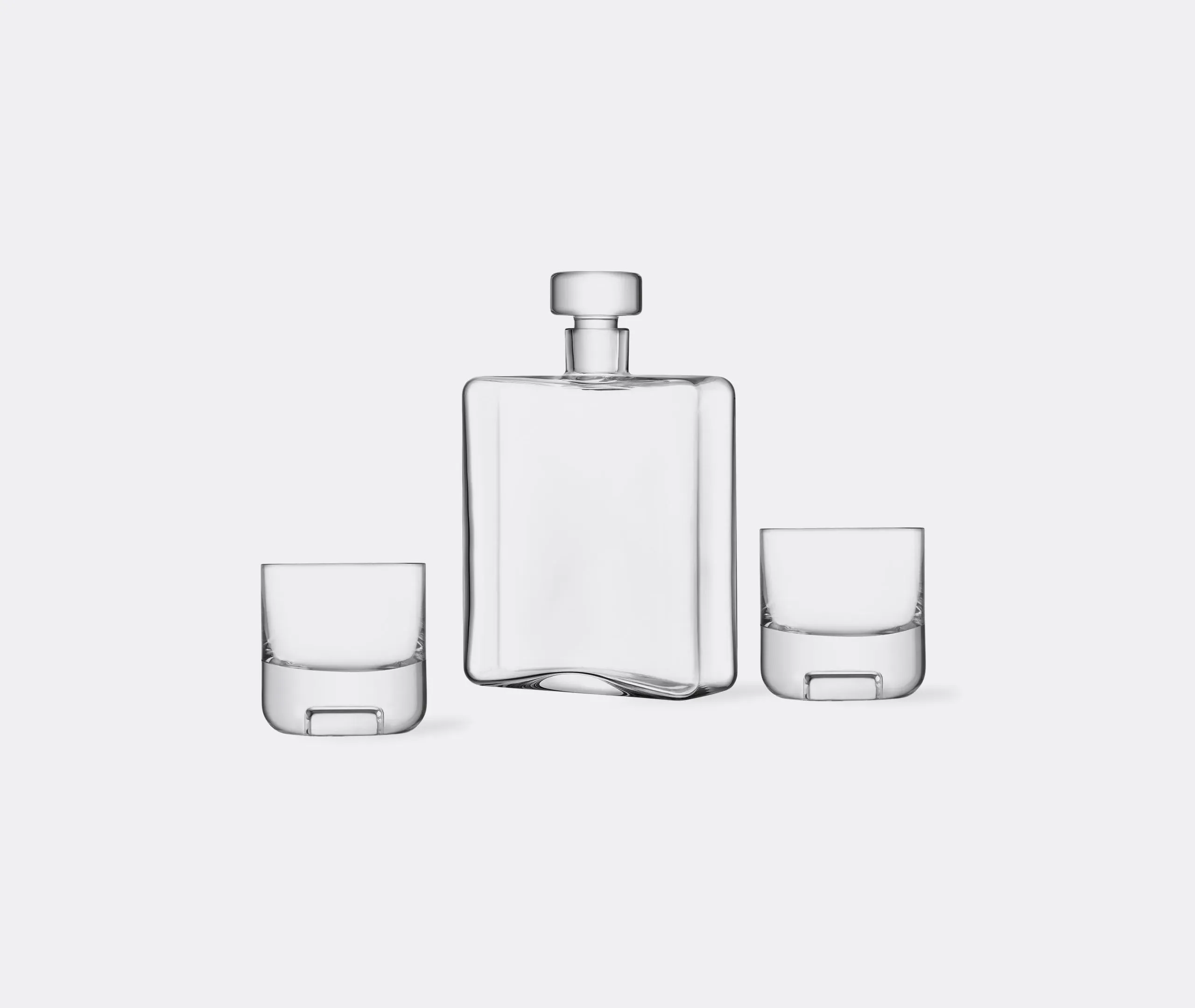 4-Piece Whiskey Set with Decanter - Clear Glass image