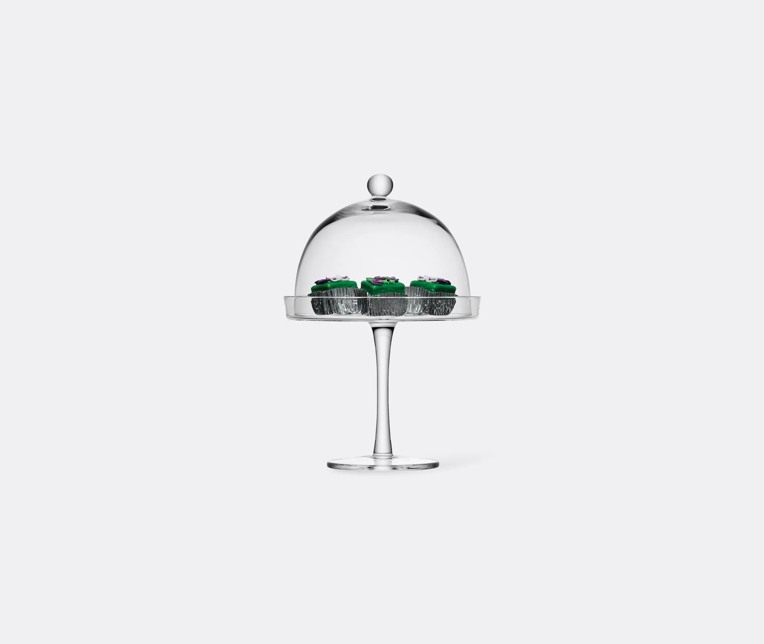 Cake Stand with Dome Cover - Clear Glass image