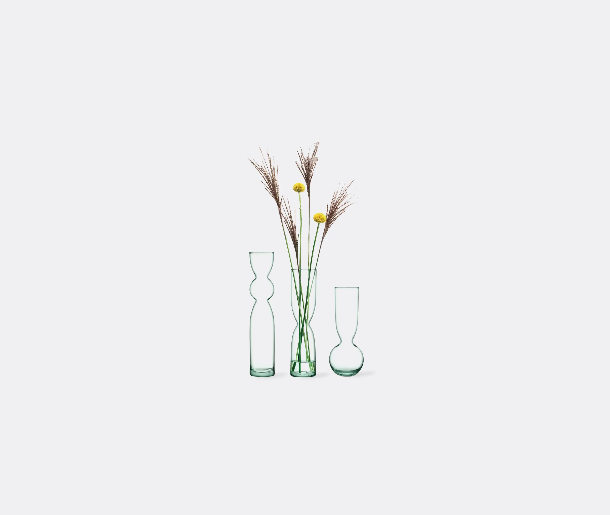 Canopy Trio Vase Set - Clear