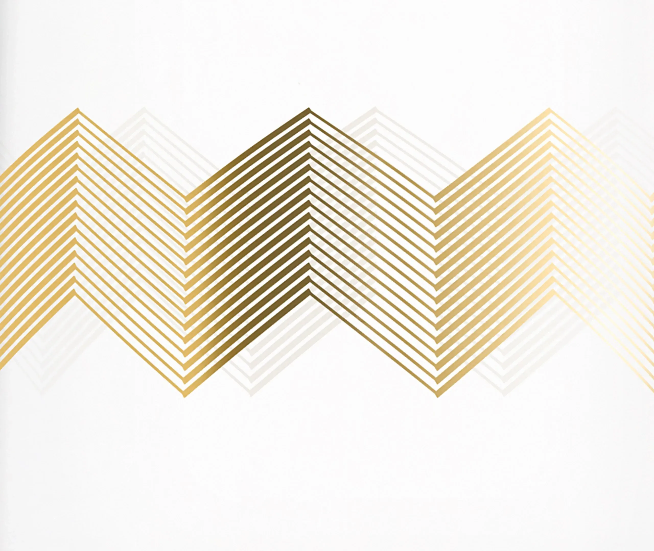 Chevron Lantern And Vase - Gold