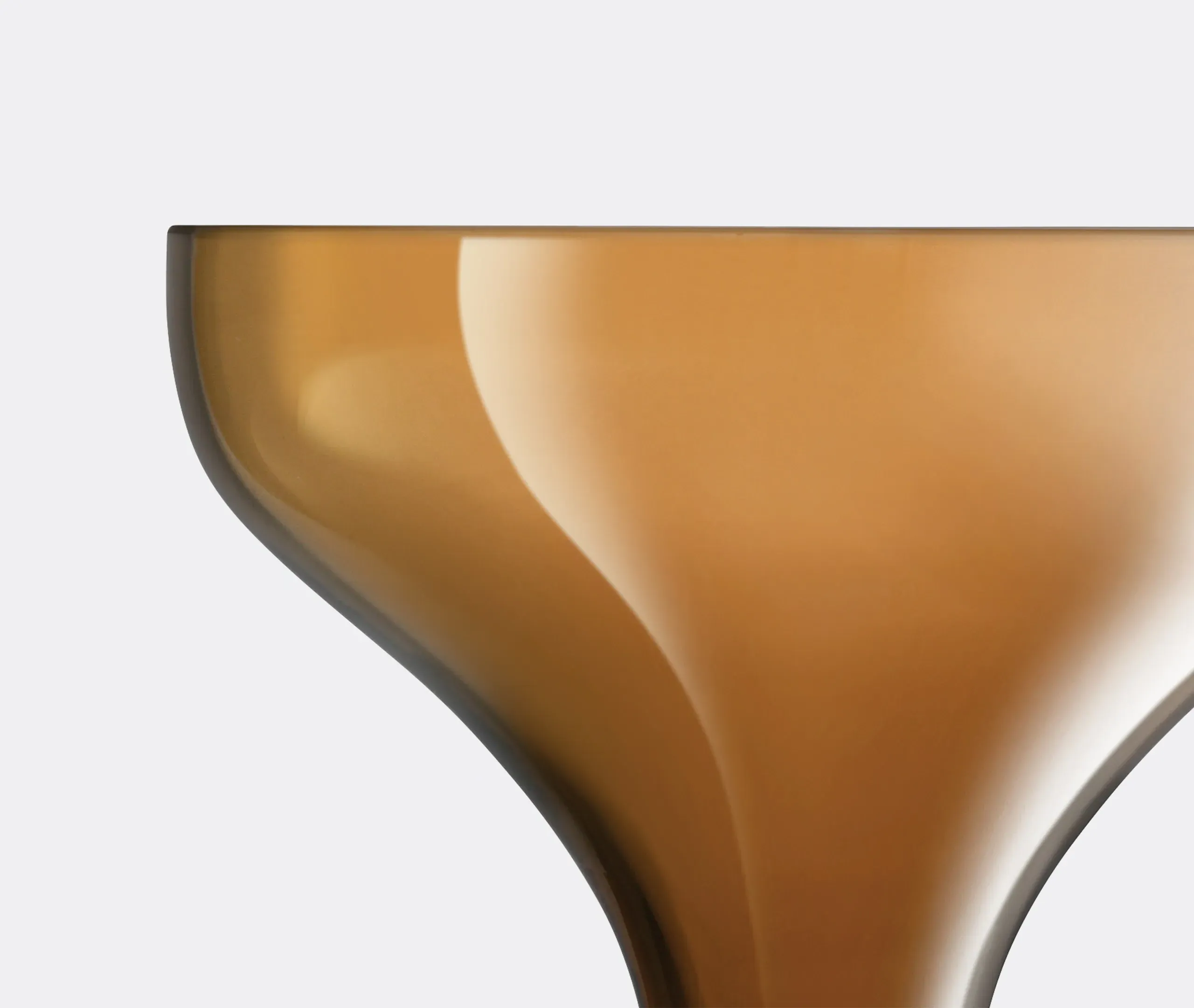 Epoque Champagne Saucer Set of Two - Amber, Glass