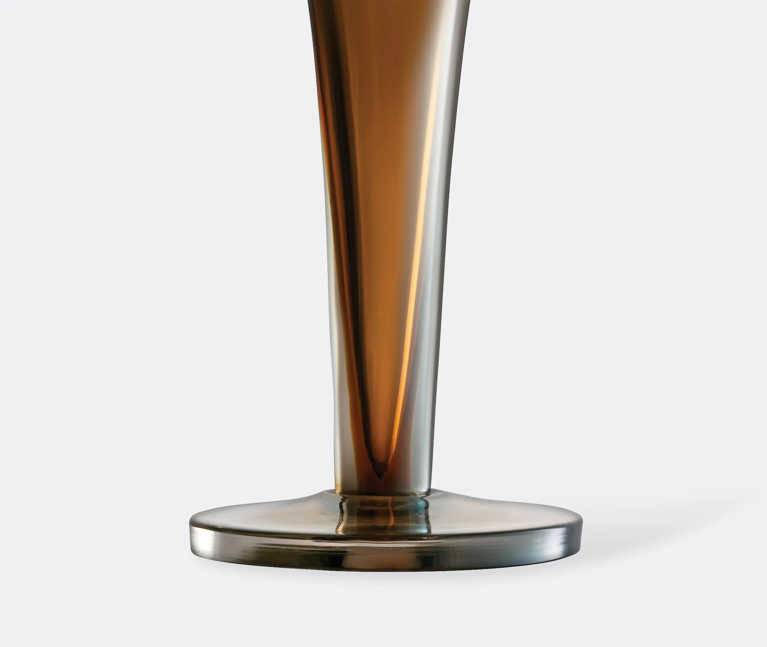 Epoque Champagne Saucer Set of Two - Amber, Glass