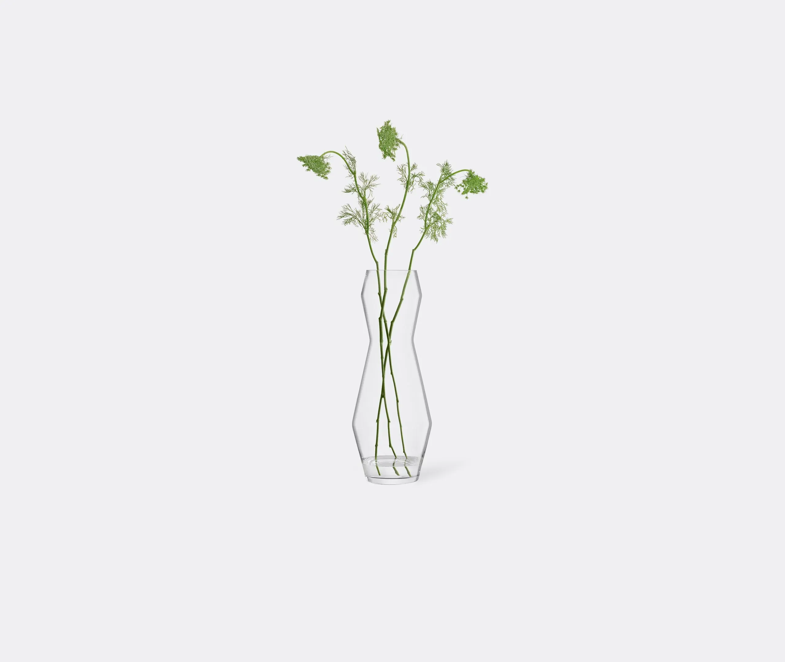 Extra Large Hourglass Vase - Clear, Glass