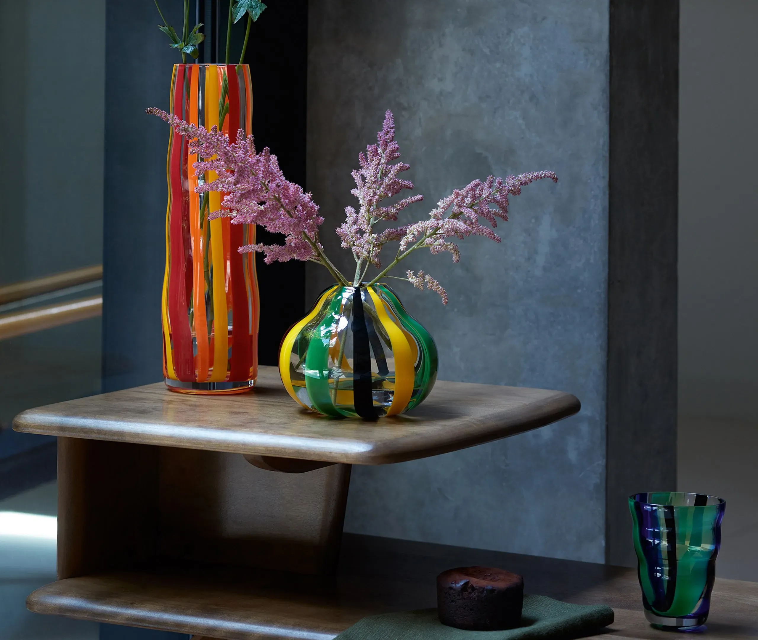 Folk Vase - Multicolor, Glass