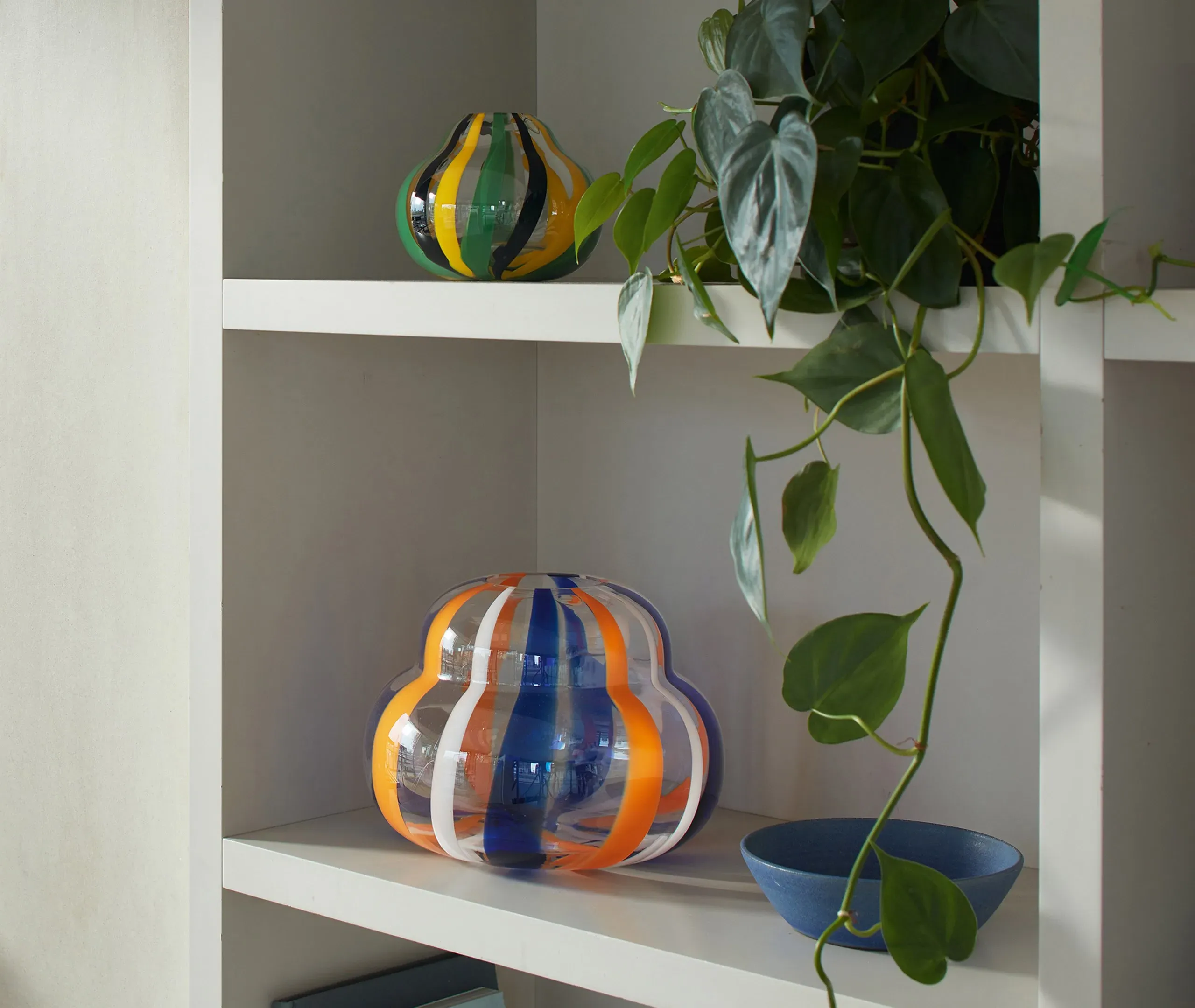 Folk Vase - Multicolor, Glass