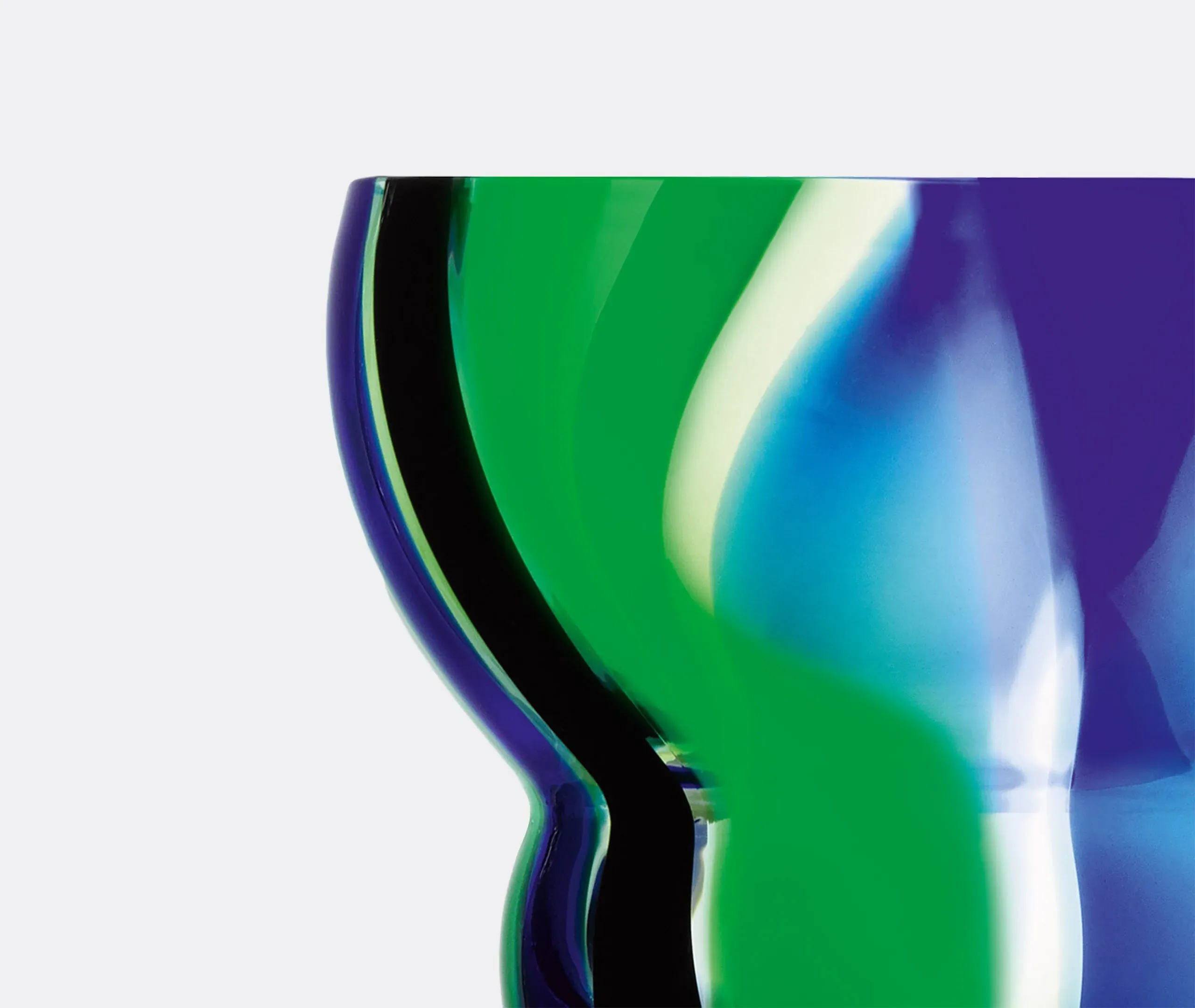 Folk Wine Glass Set of Two - Multicolor