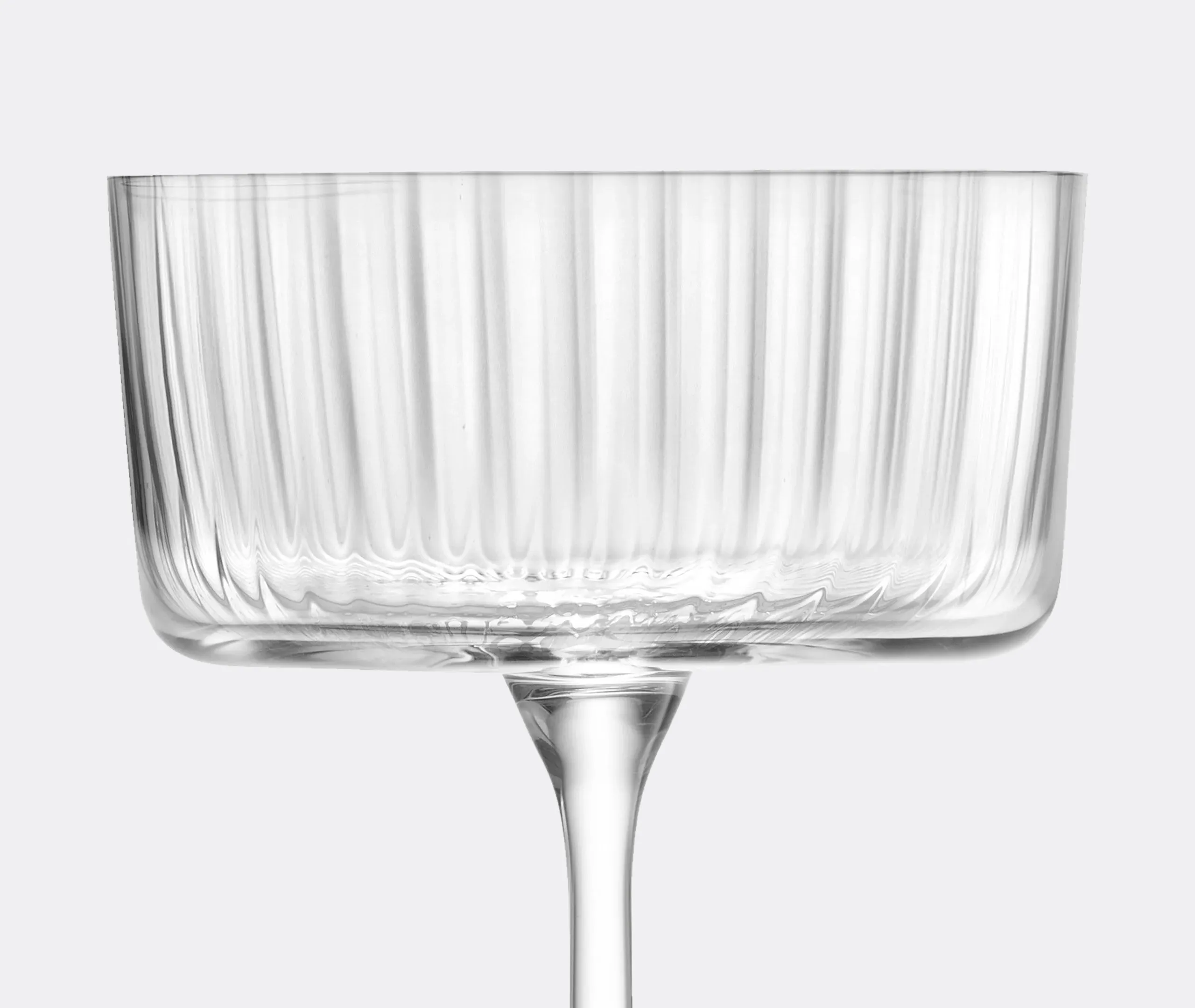 Gio Line Champagne Glass Set of 4 - Clear Glass