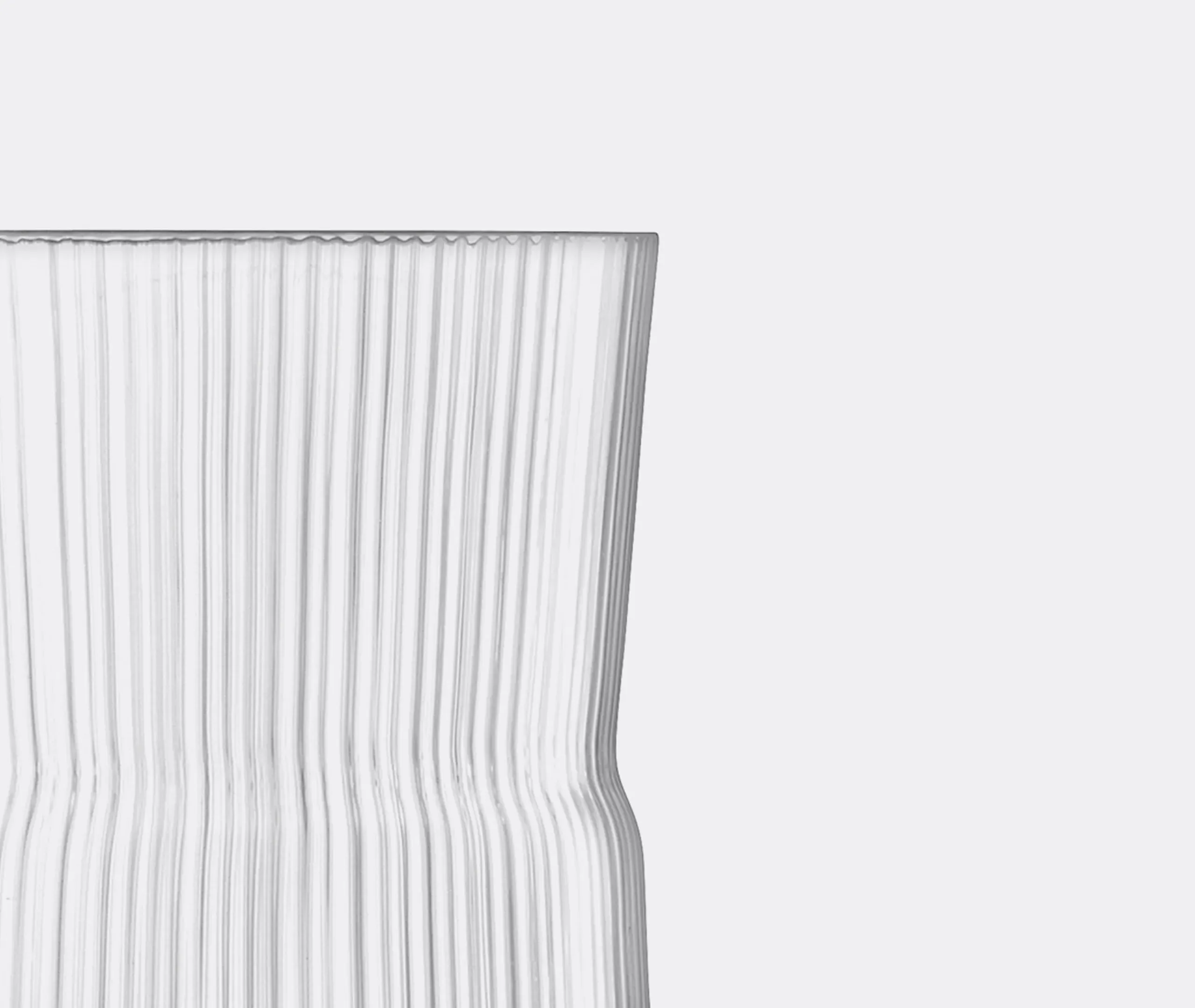 Gio Line Lantern Vase - Clear Glass