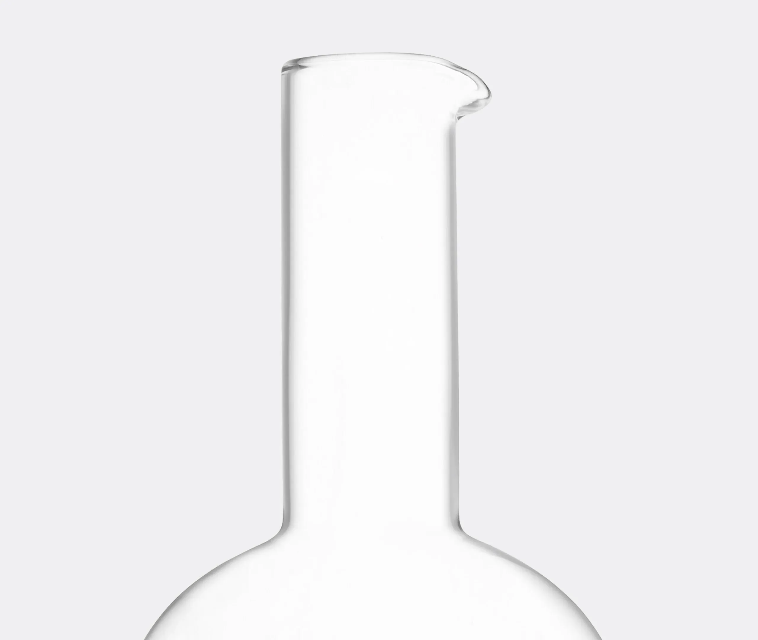 Glass Carafe with Gold Band - Clear, Glass