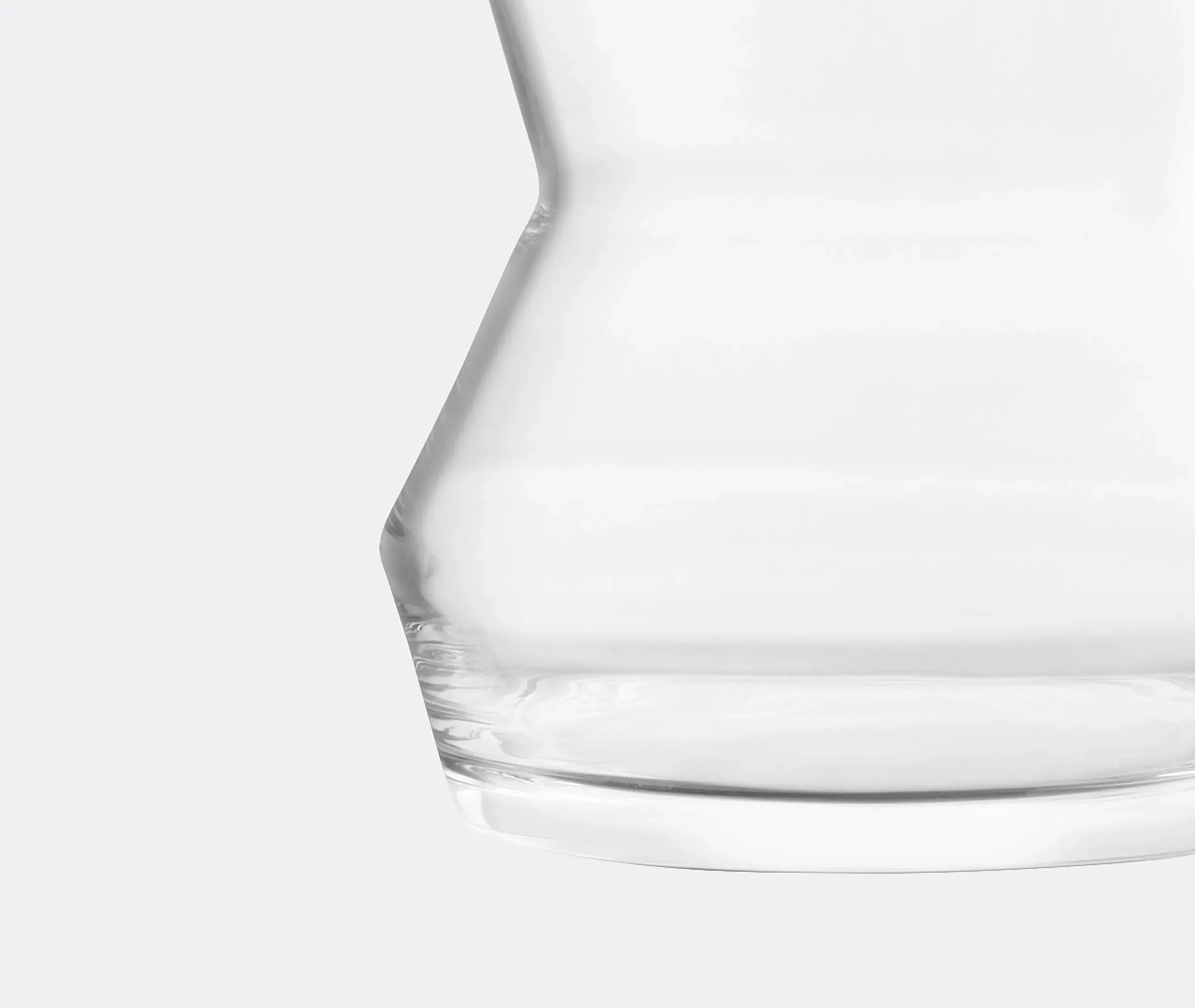 Large Hourglass Vase - Clear, Glass