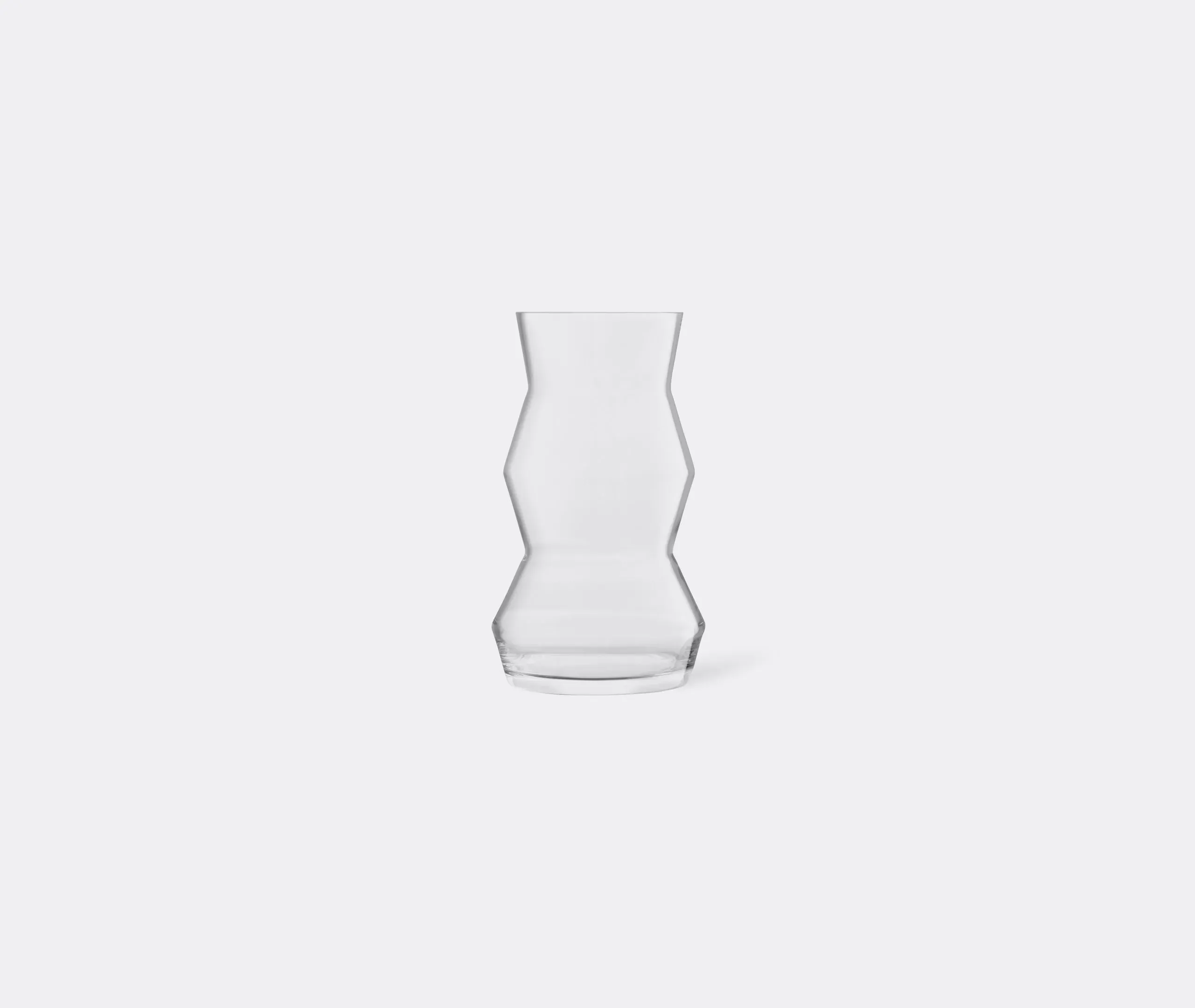 Large Hourglass Vase - Clear, Glass