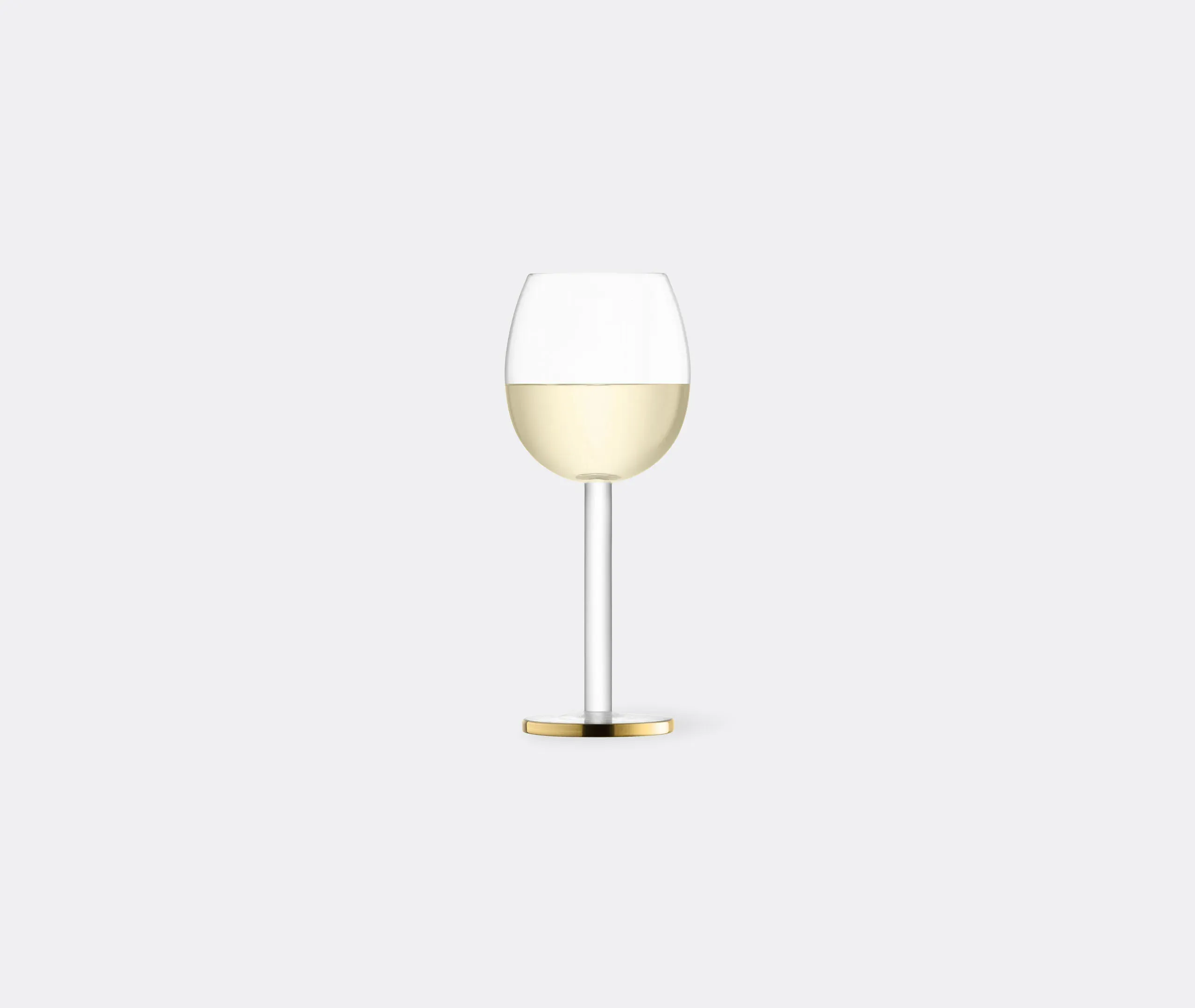 Luca Wine Glass Set of Two - Gold