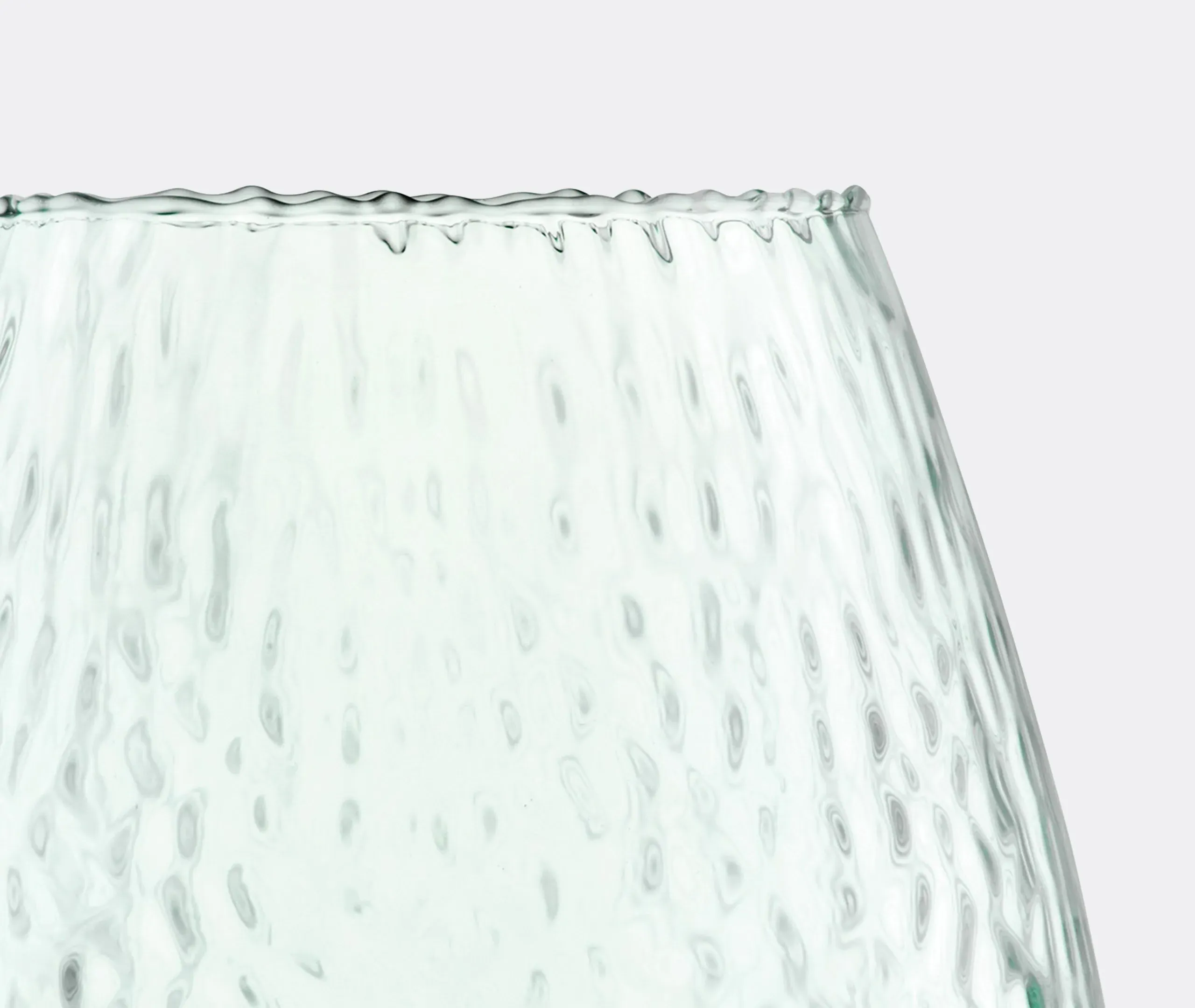 Medium Canopy Seed Vase - Clear Blue, Glass